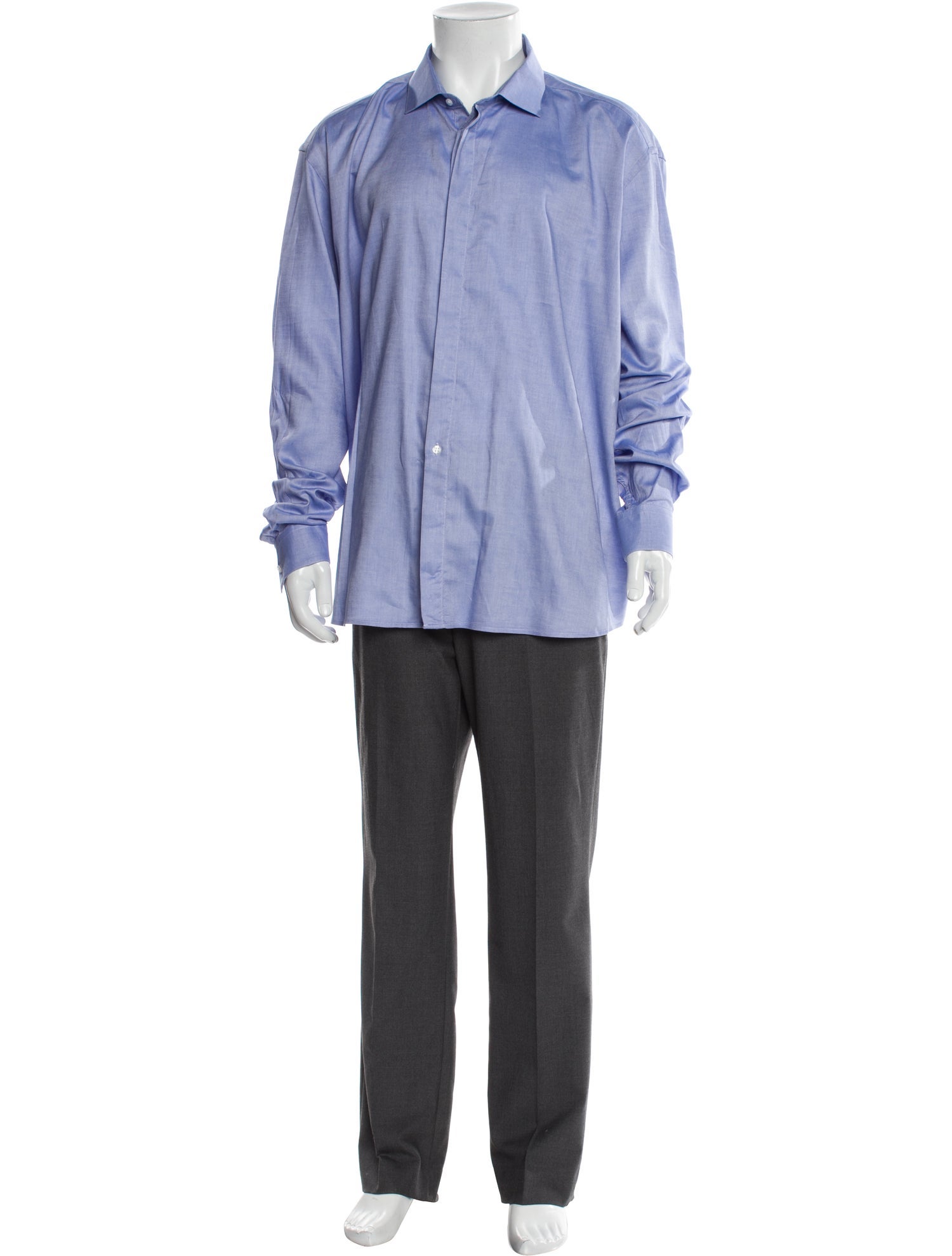 Cartier Striped Long Sleeve Dress Shirt