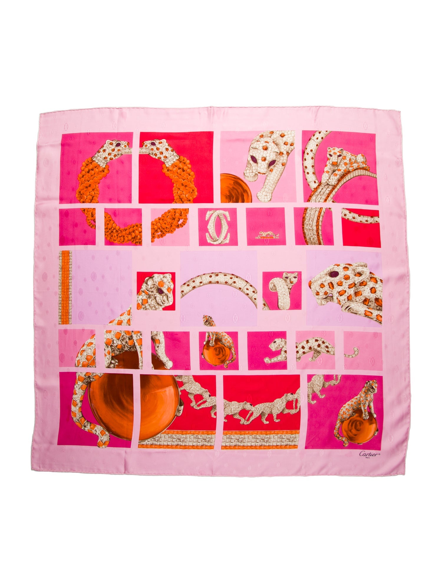 Cartier Silk Printed Scarf