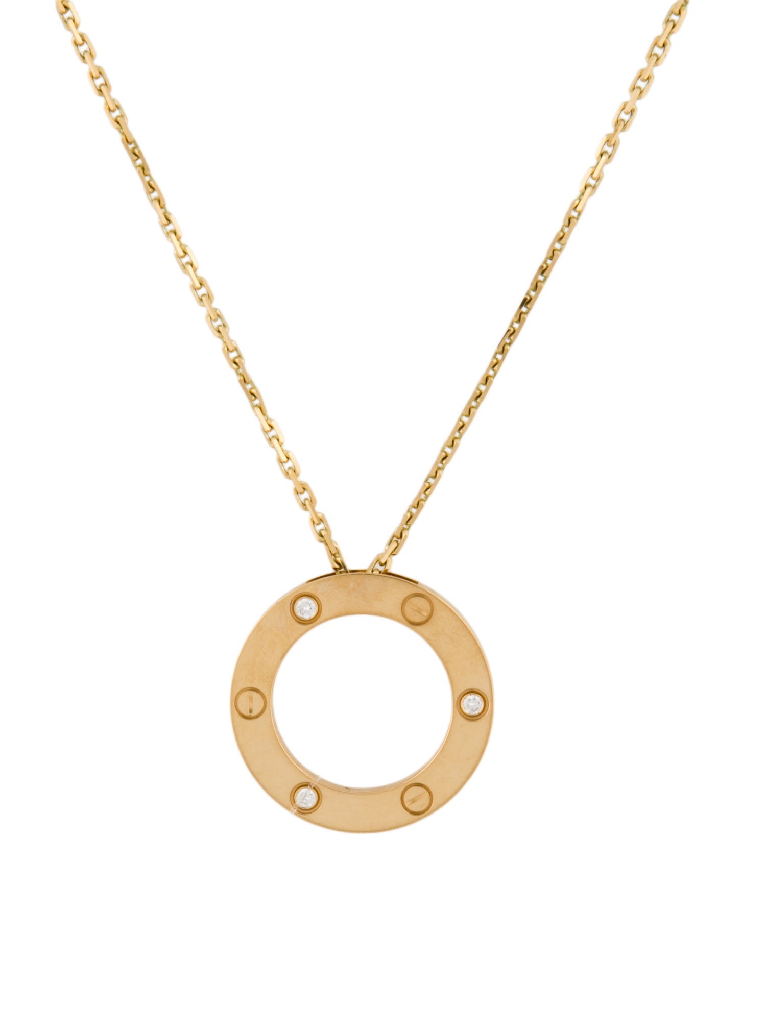 Cartier LOVE Pendant Necklace, 3 Diamonds