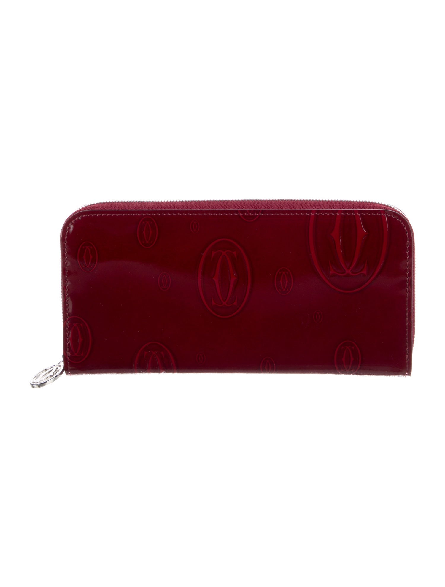 Cartier Patent Leather Continental Wallet