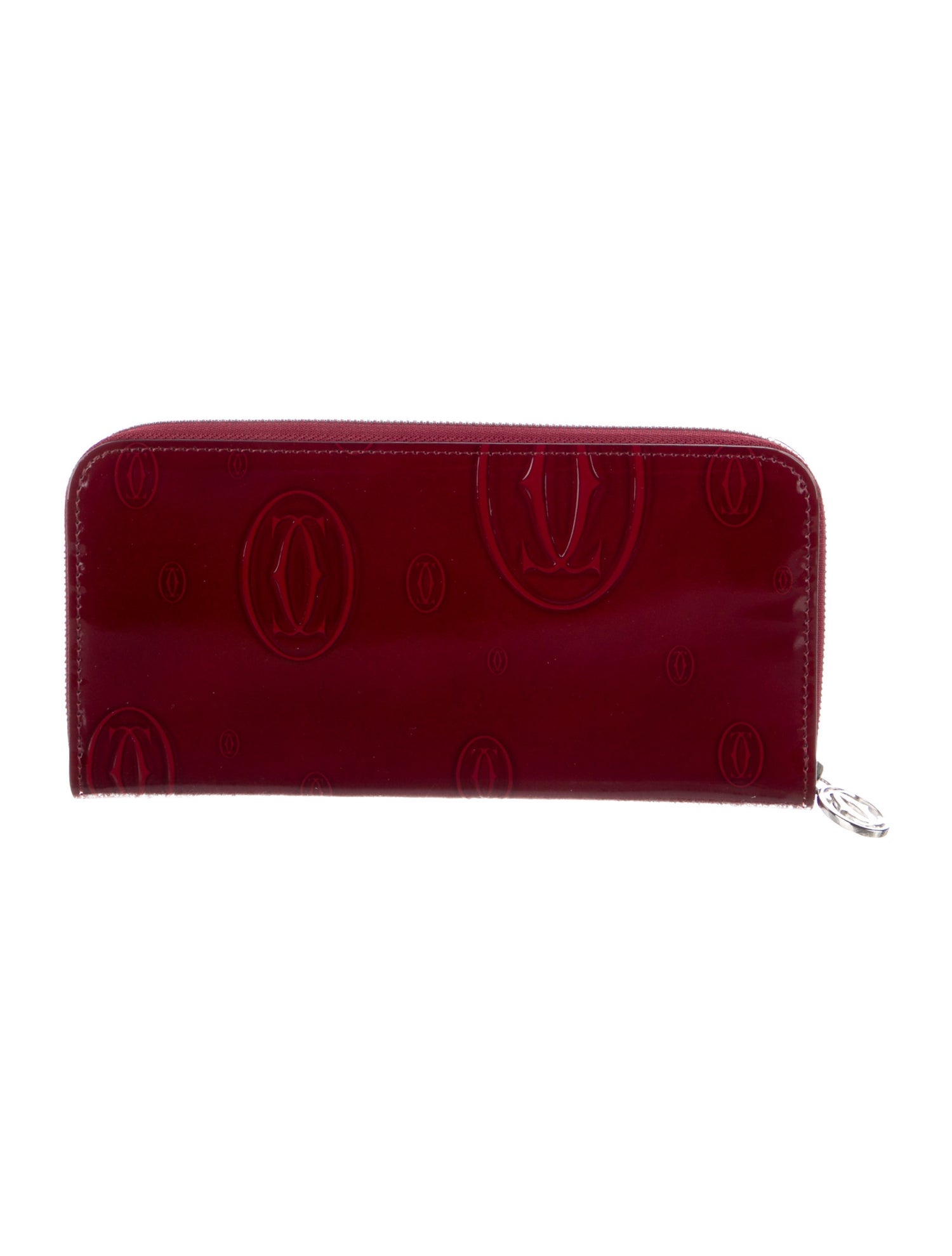 Cartier Patent Leather Continental Wallet