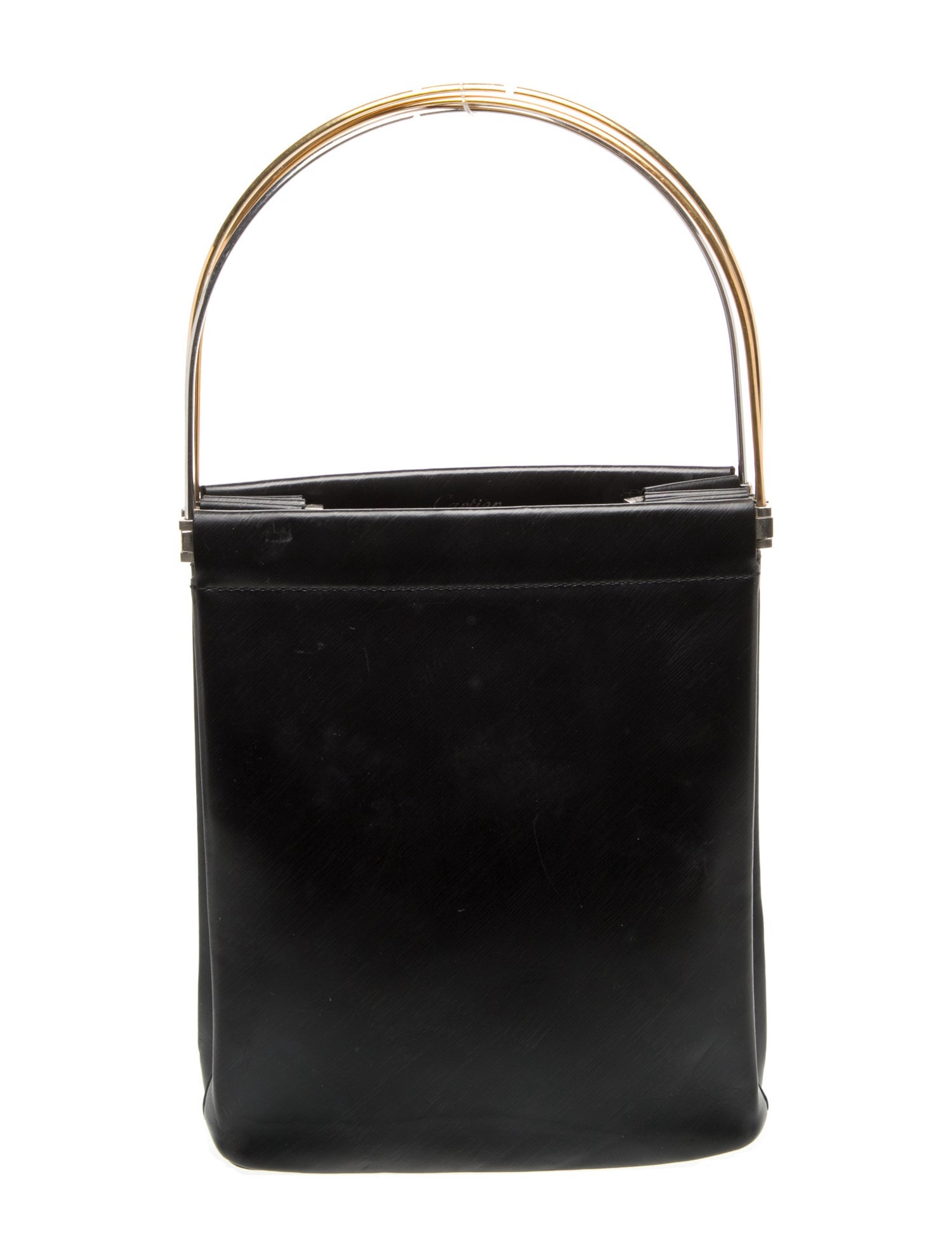 Cartier Leather Top Handle Bag