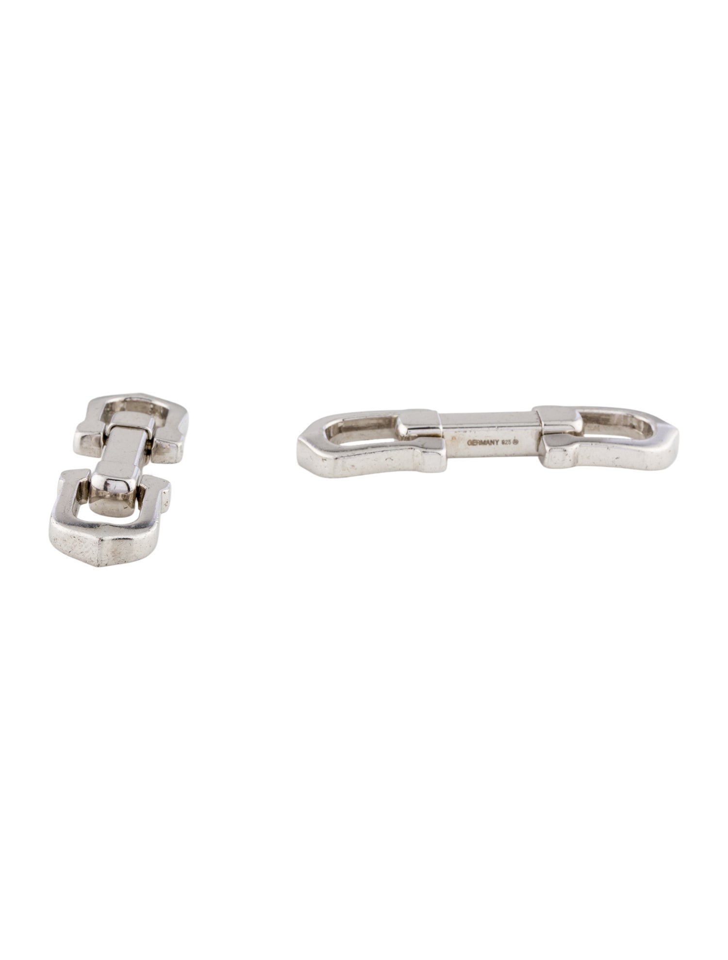 Cartier Elongated C-Shape Decor Cufflinks