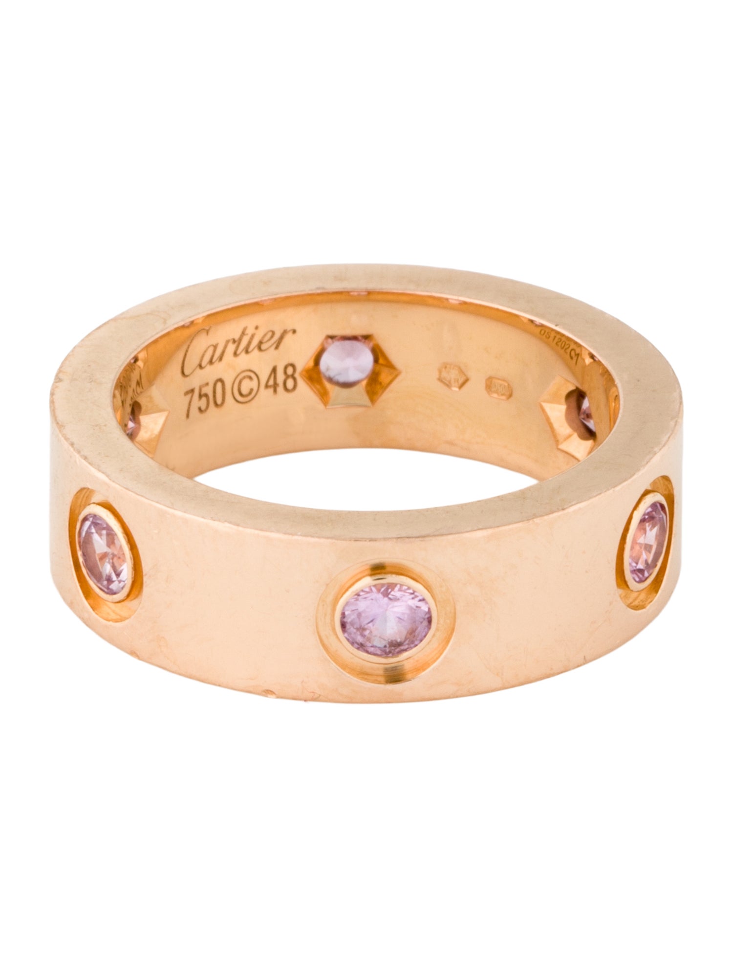 Cartier 6 Sapphire Classic LOVE Ring