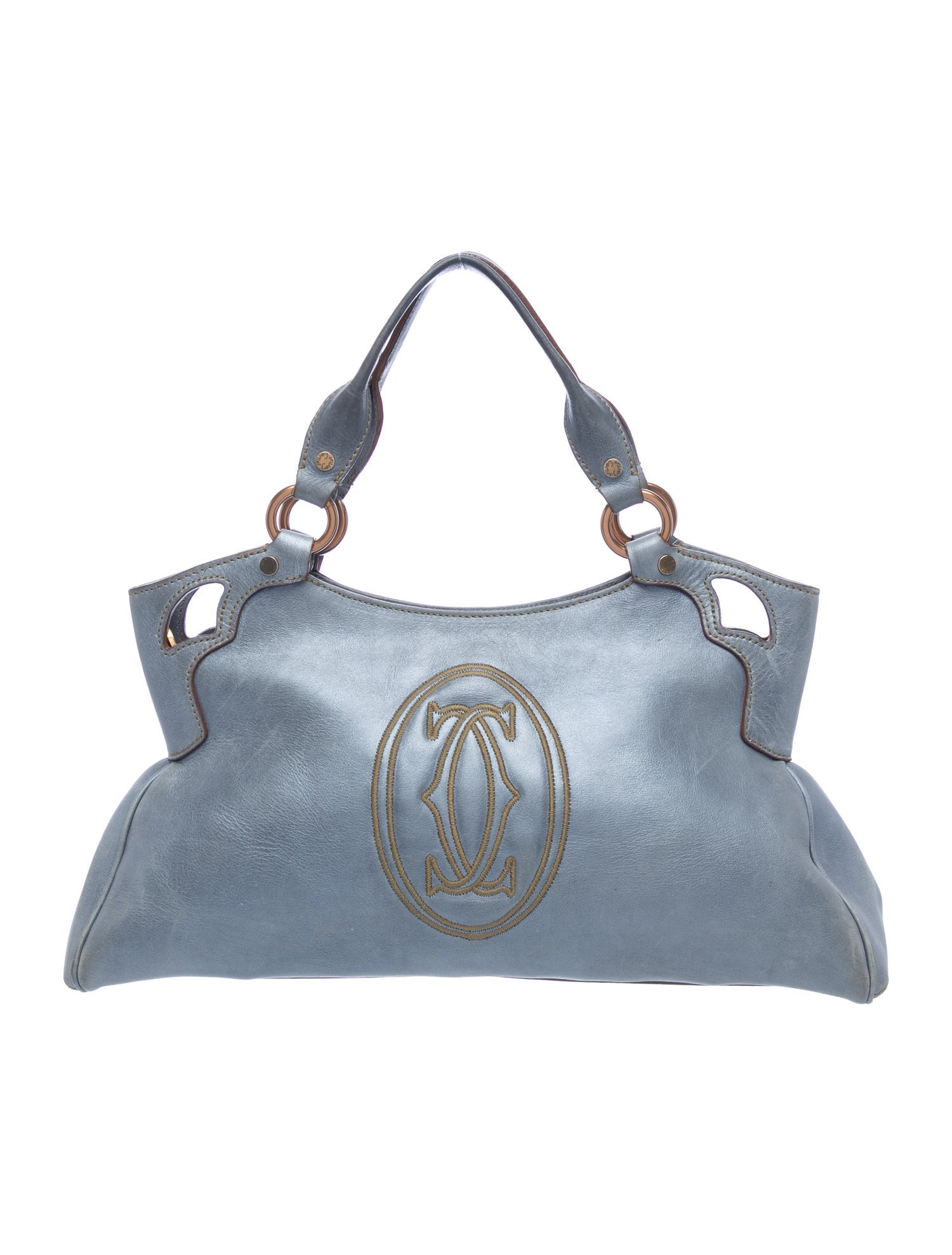 Cartier Leather Top Handle Bag