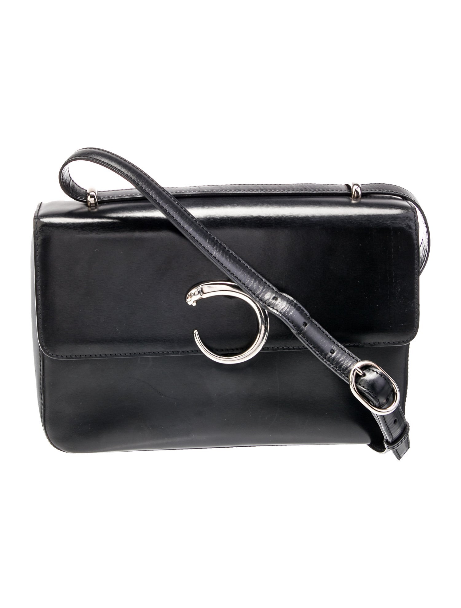 Cartier Patent Leather Shoulder Bag