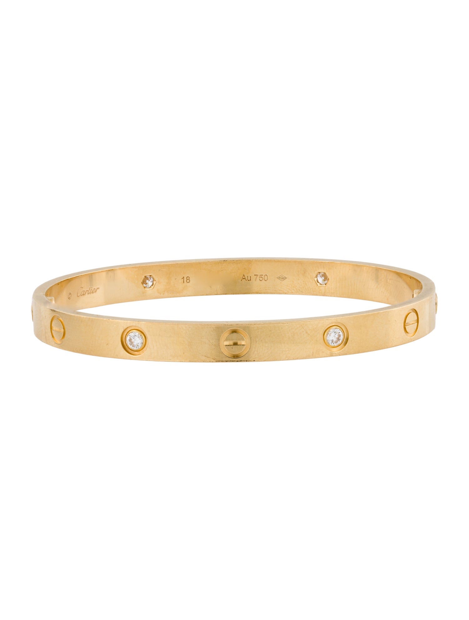 Cartier 4 Diamonds LOVE Bracelet, Classic Model