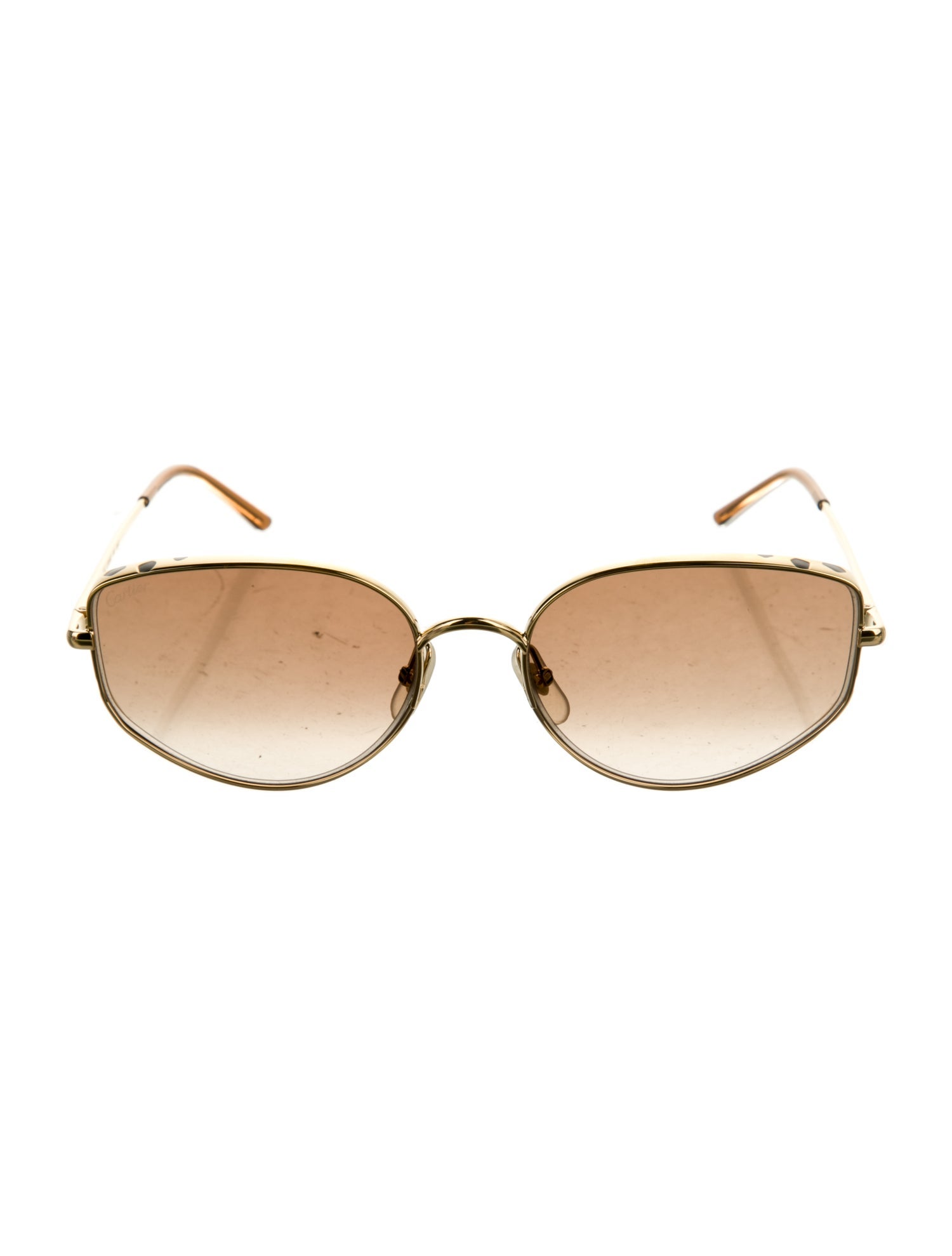 Cartier Round Gradient Sunglasses