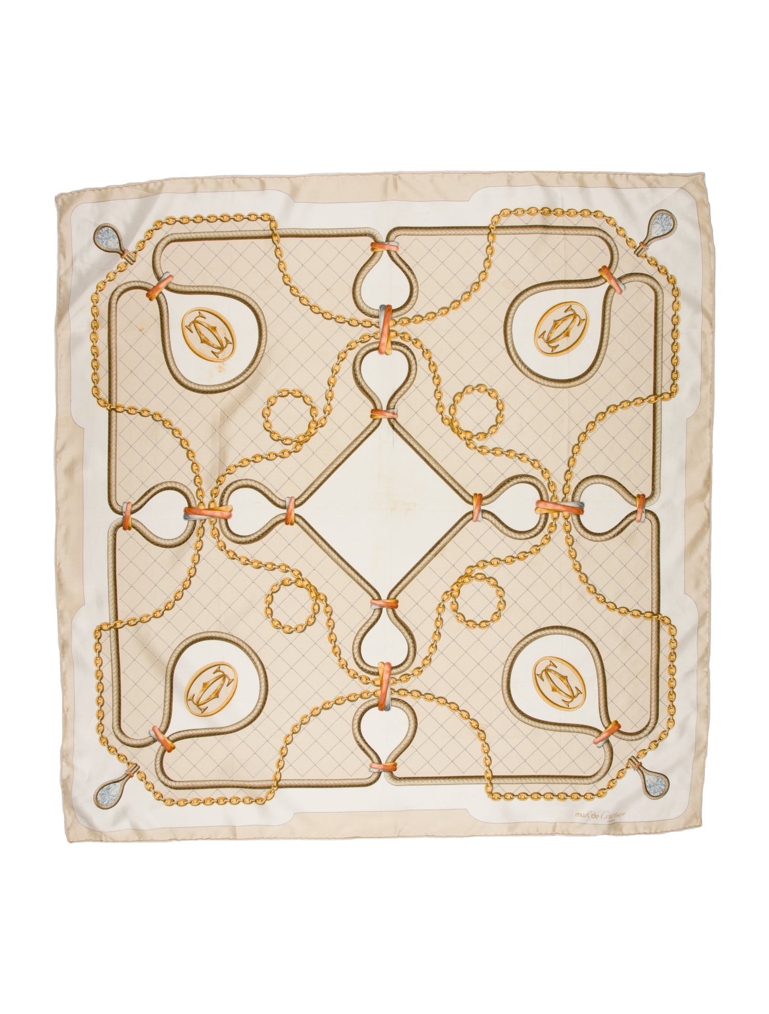 Must de Cartier Silk Printed Scarf