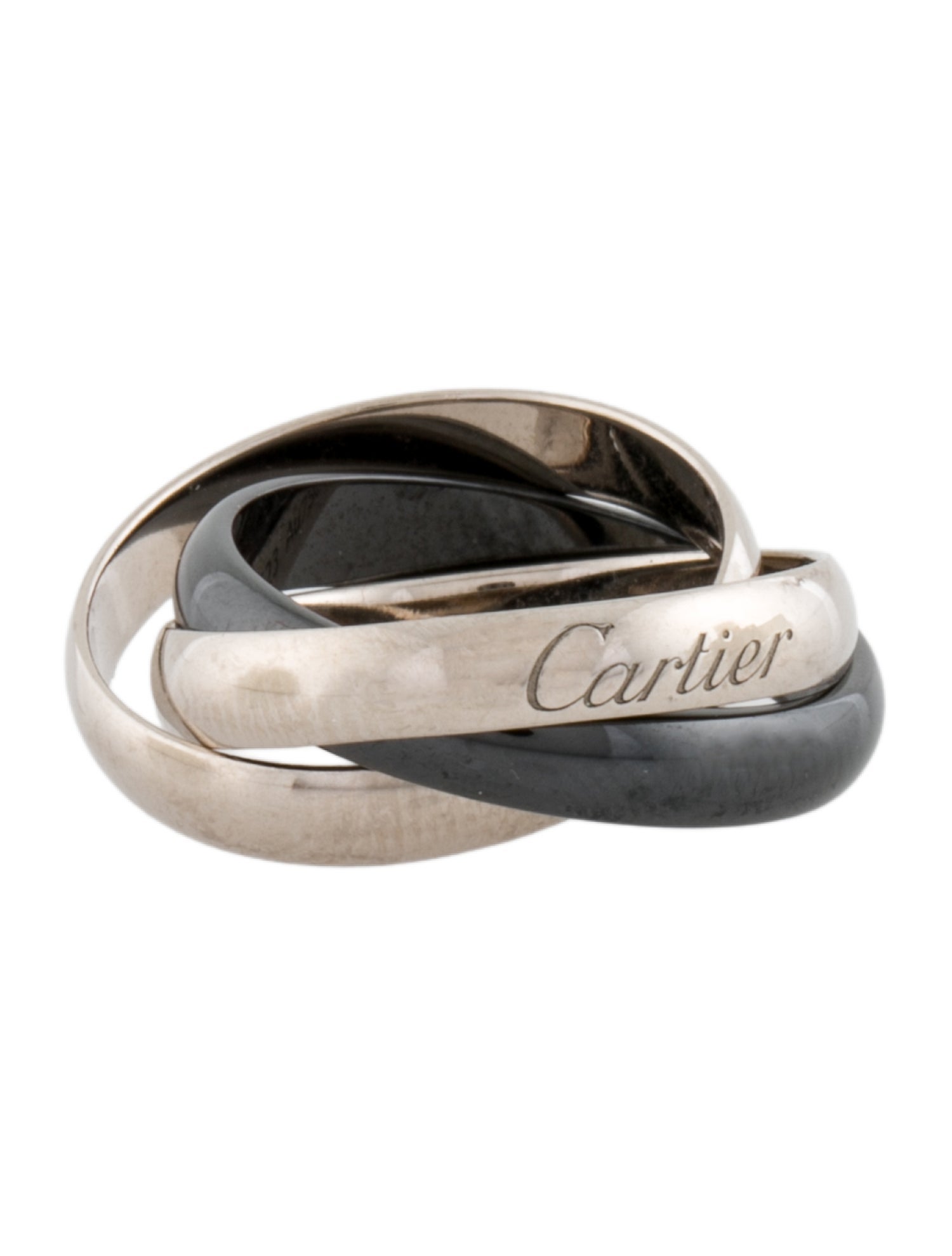 Cartier Ceramic Trinity Ring, Classic Model