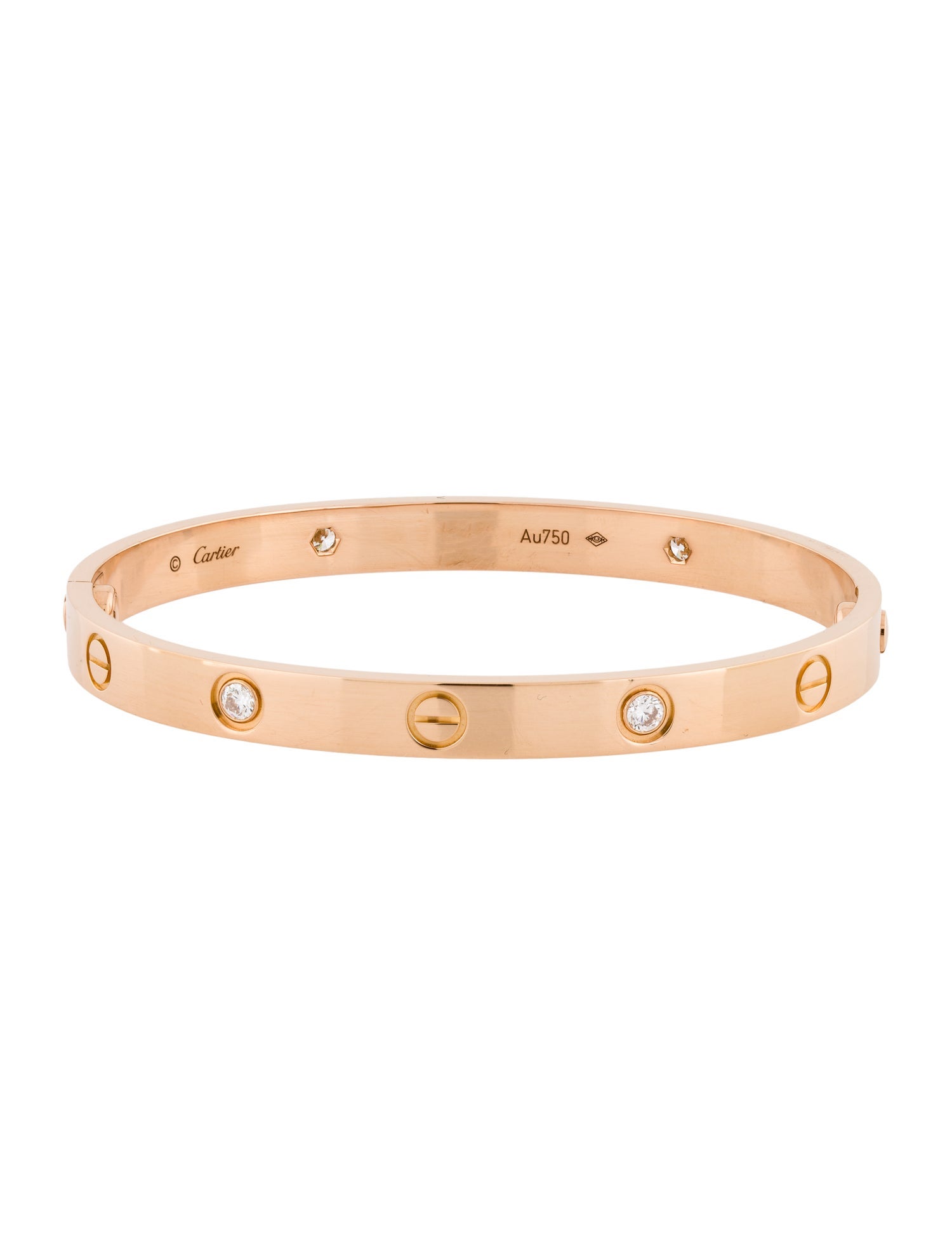 Cartier 4 Diamond LOVE Bracelet, Classic Model