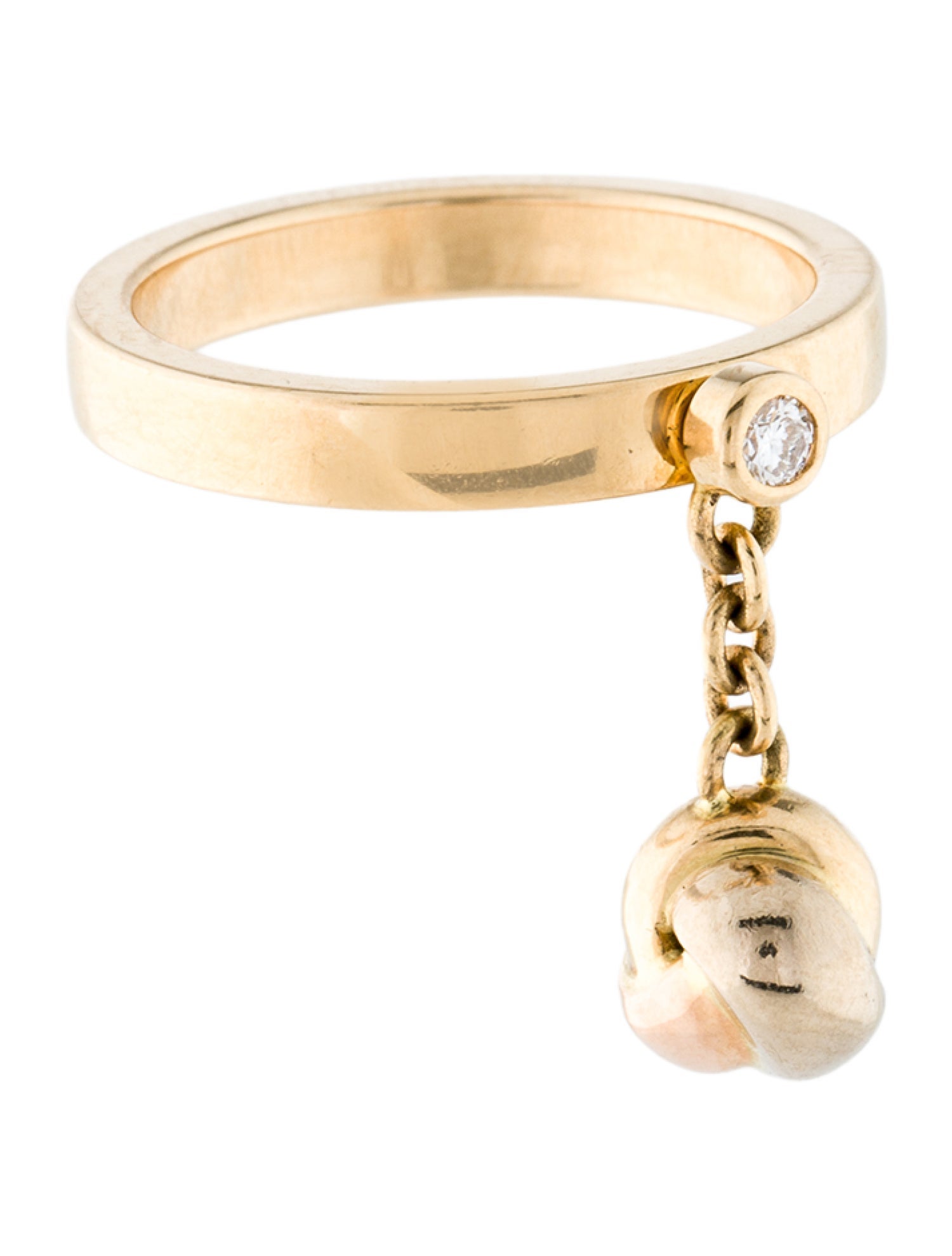 Cartier Diamond Trinity Charm Ring