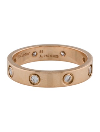 Cartier 8 Diamonds LOVE Ring, Small Model