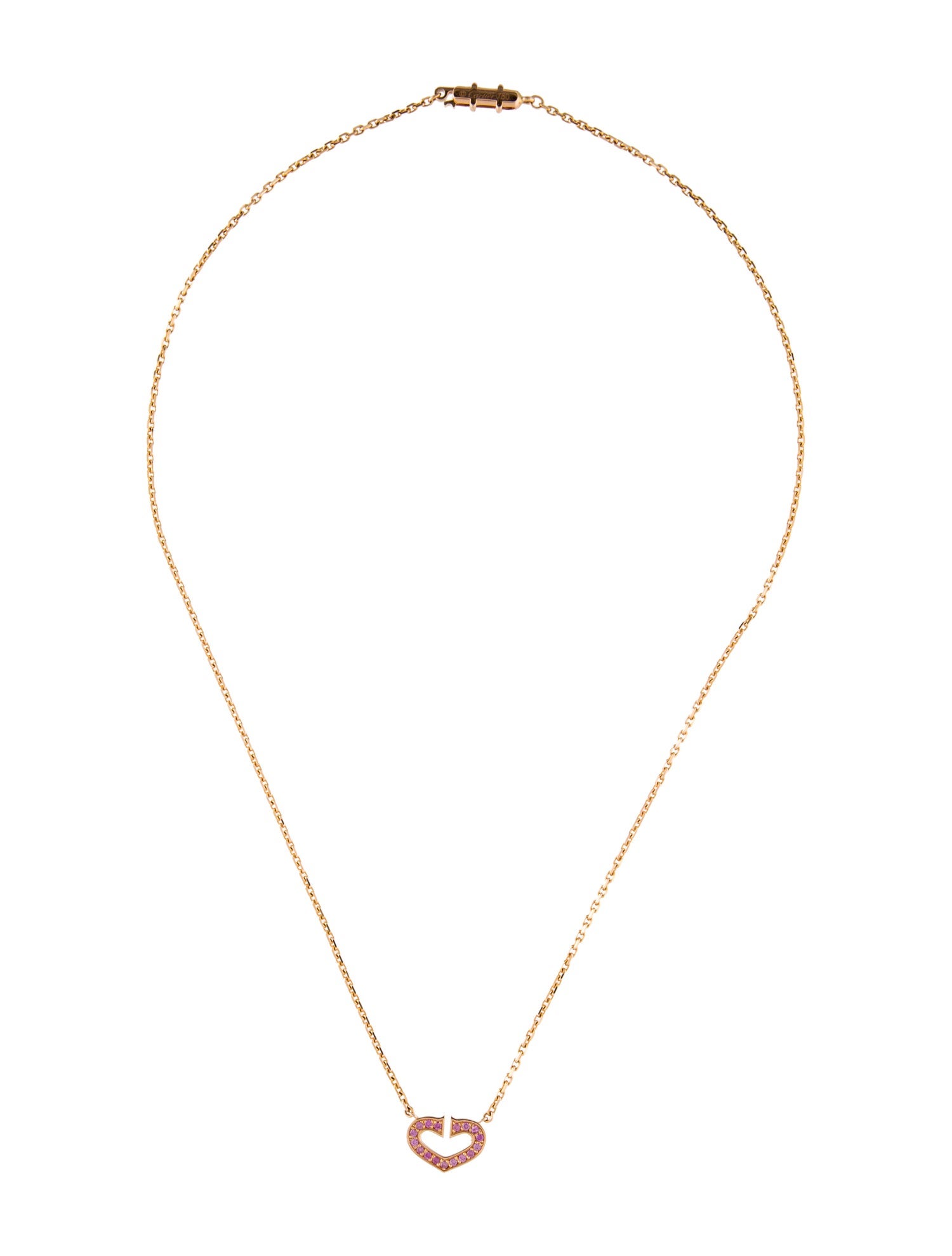 Cartier C de Cartier Pendant Necklace, Sapphires