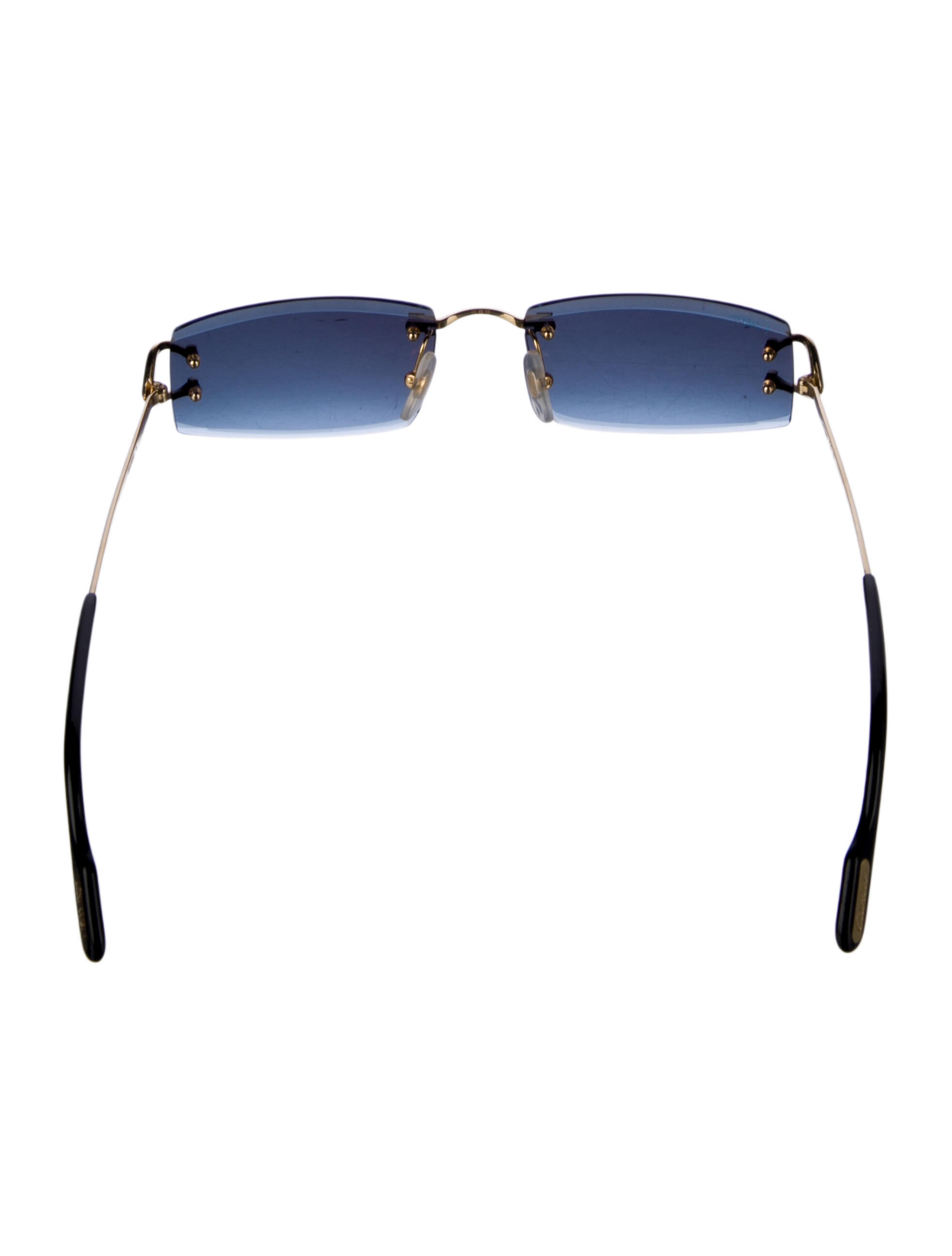 Cartier 'Piccadilly' Narrow Square Sunglasses