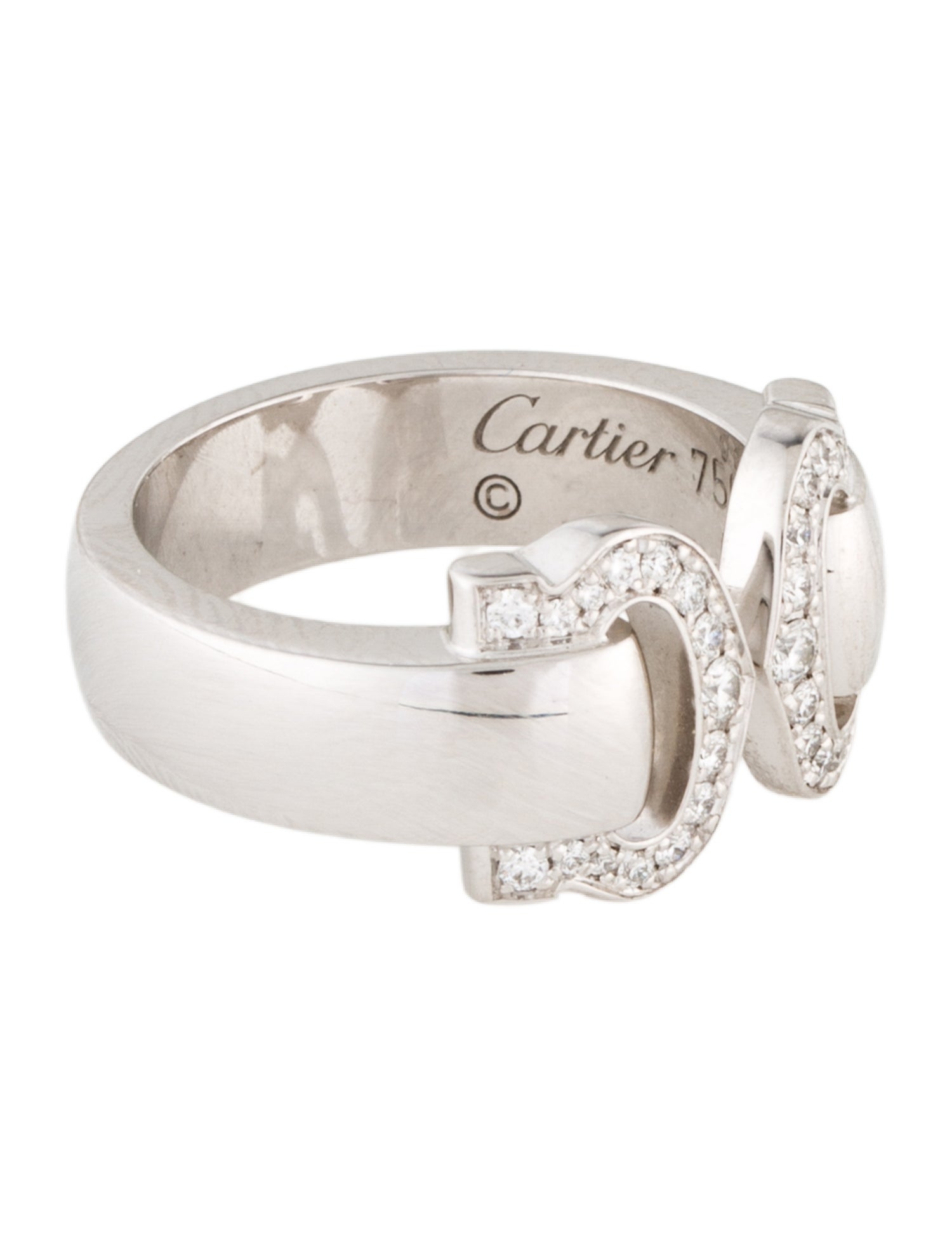 Cartier Double C Decor Ring, Small Model