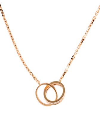 Cartier LOVE Pendant, Half-Paved