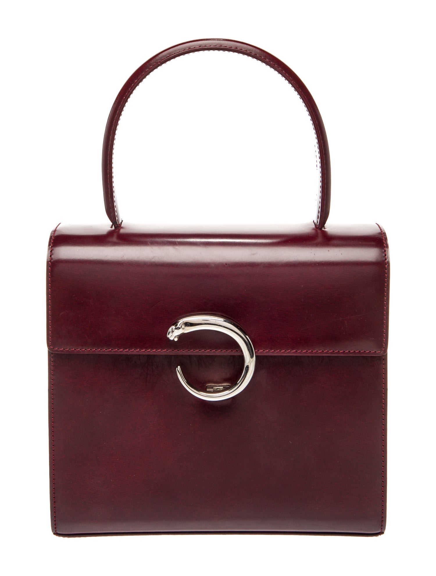 Cartier Leather Top Handle Bag