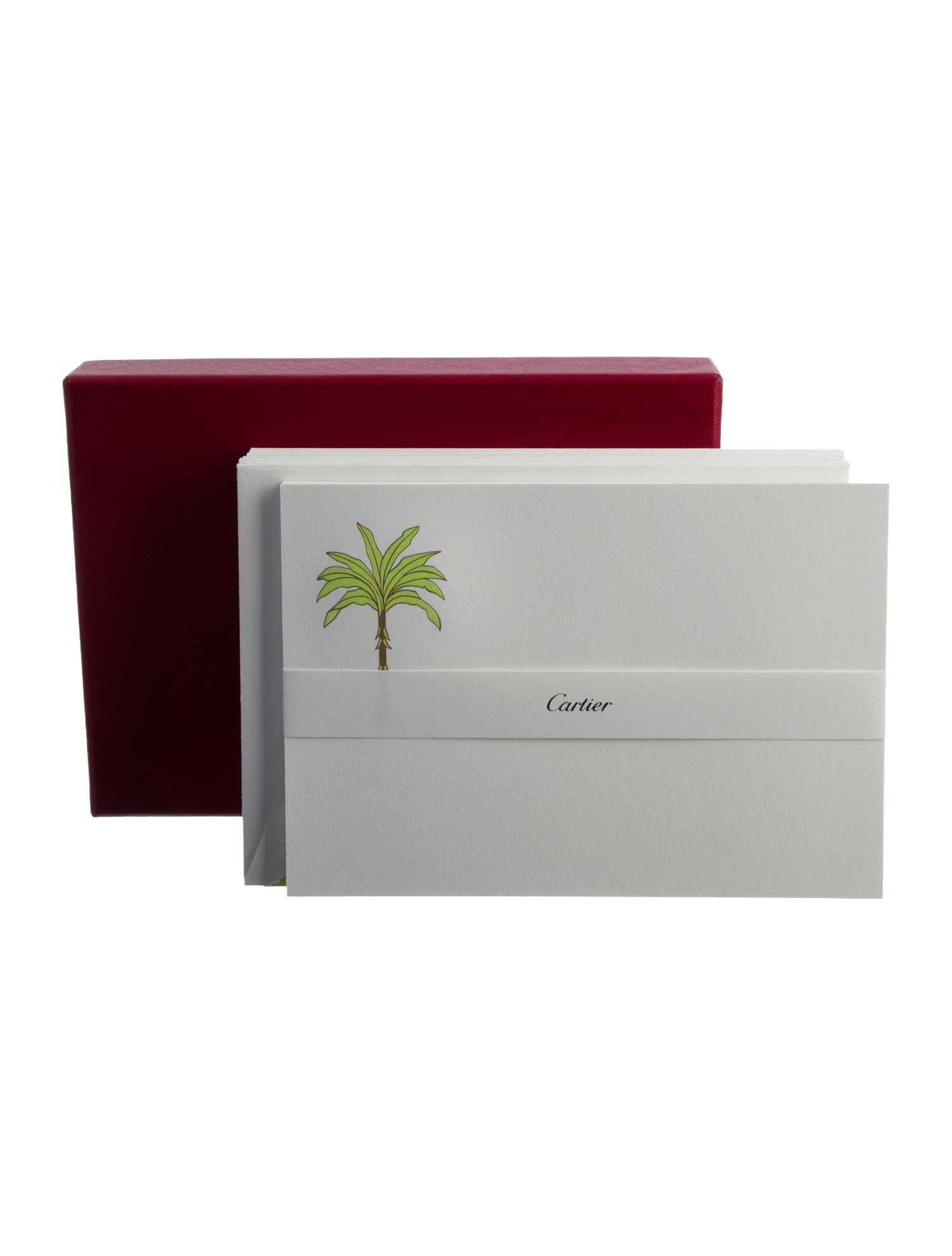 Cartier 14-Piece Palm Tree Stationery Set