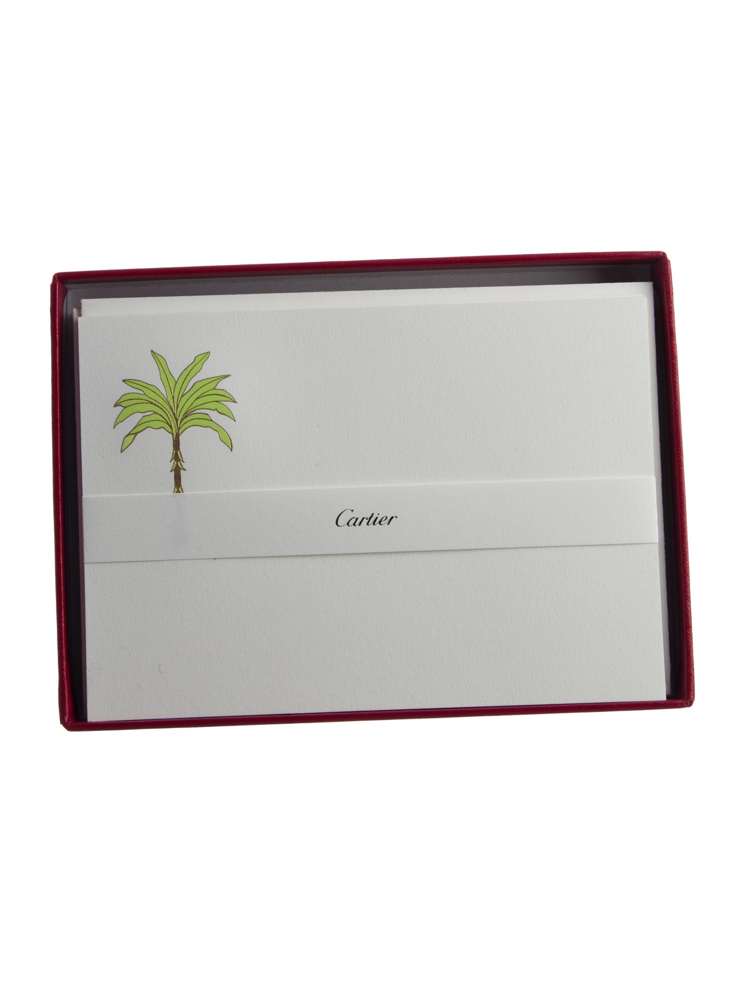 Cartier 14-Piece Palm Tree Stationery Set