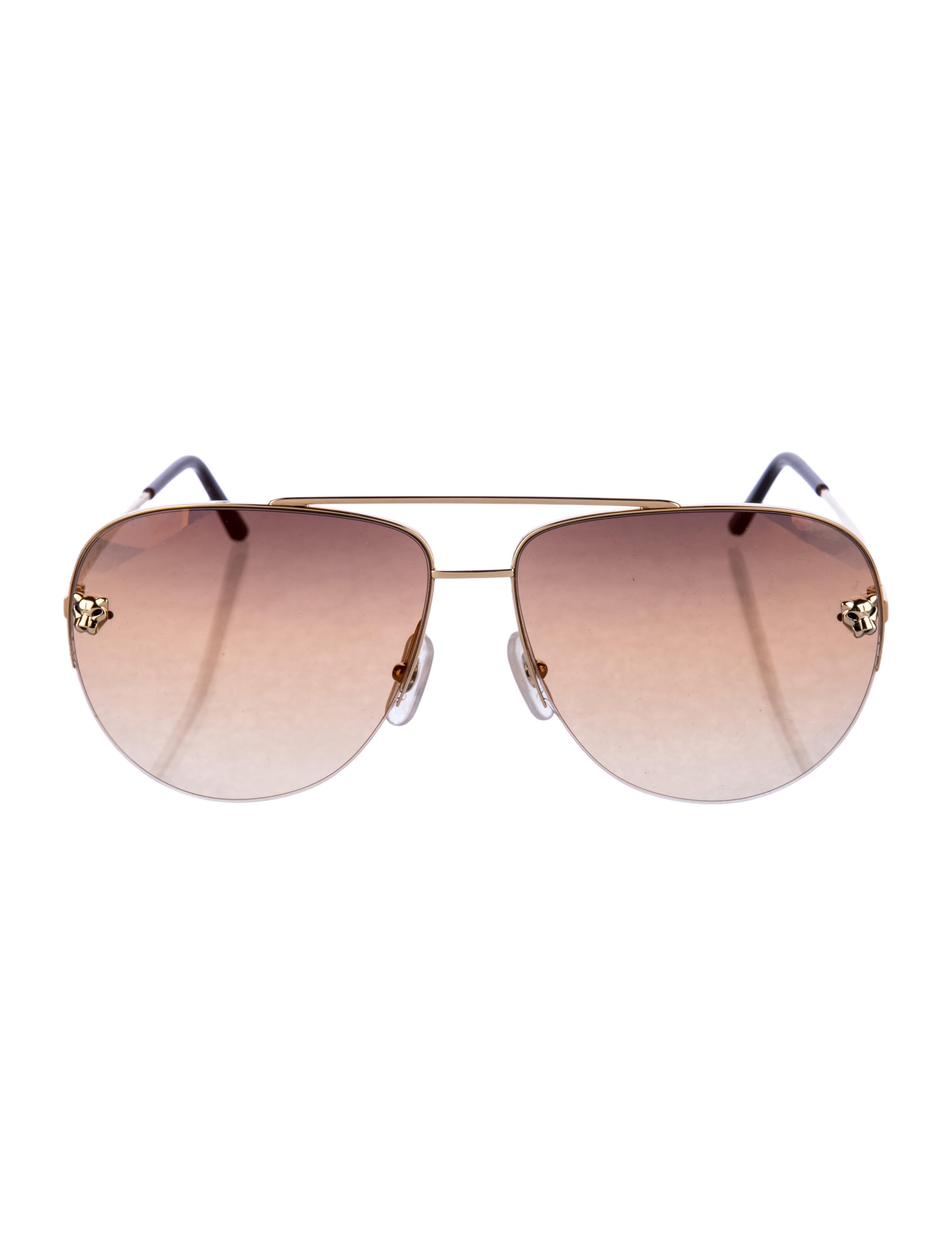 Cartier Panthere De Cartier Aviator Sunglasses