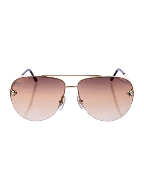 Cartier Panthere De Cartier Aviator Sunglasses