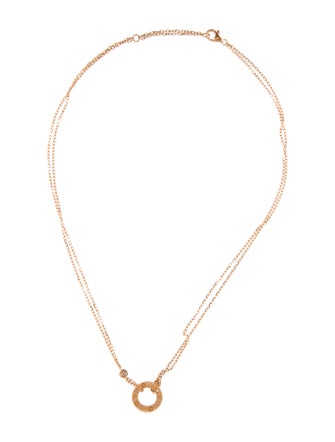 Cartier LOVE Pendant Necklace, 2 Diamonds