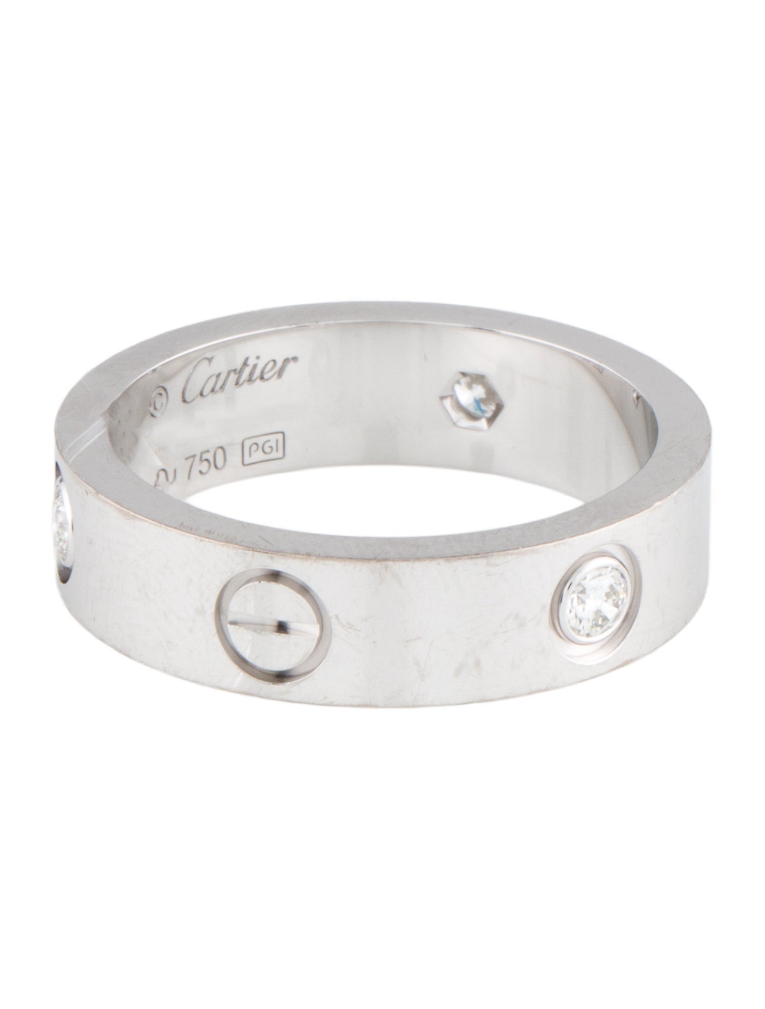 Cartier 3 Diamond Classic LOVE Ring