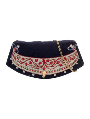 Cartier Evening Bags Silk Shoulder Bag Vintage