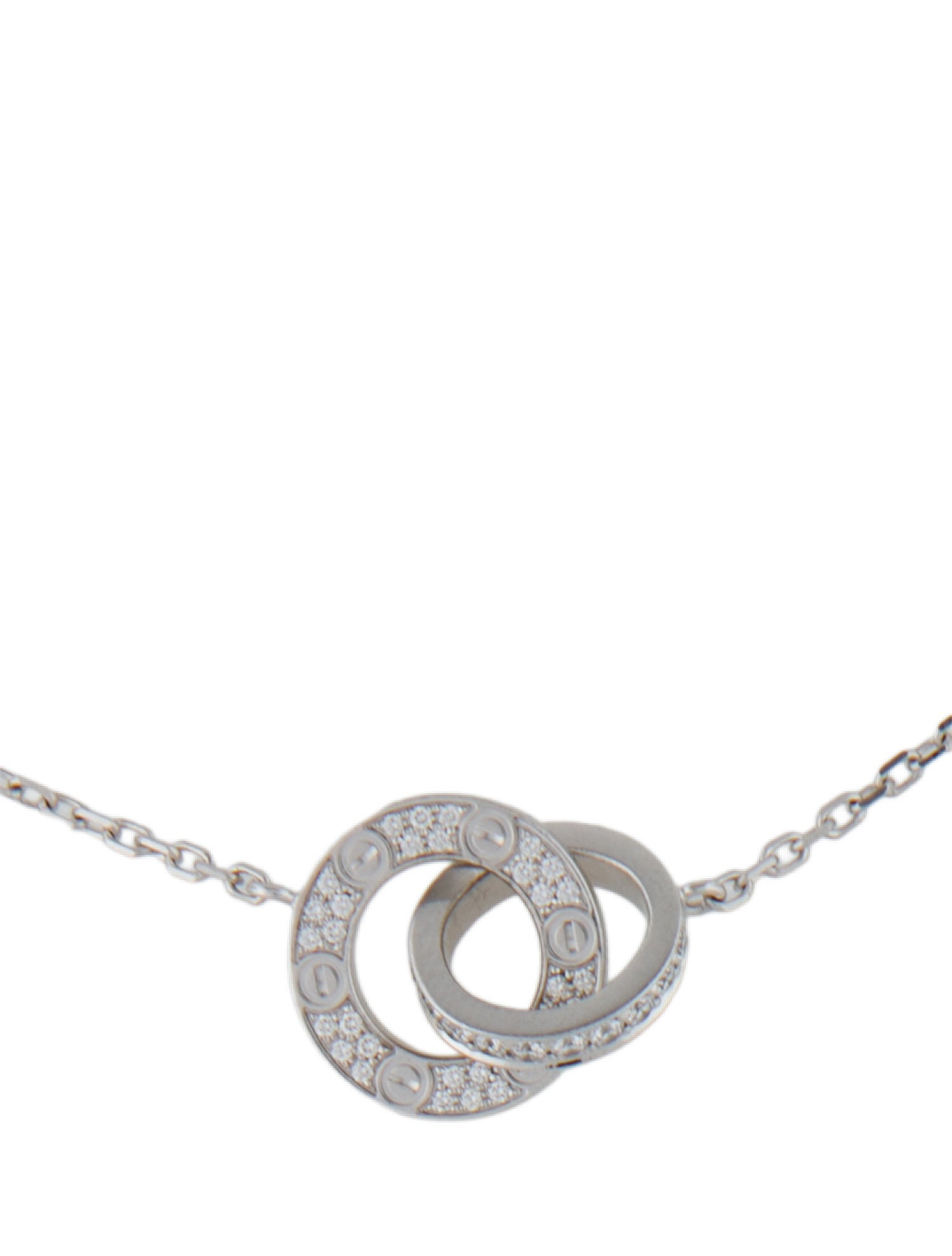 Cartier Paved LOVE Pendant Necklace