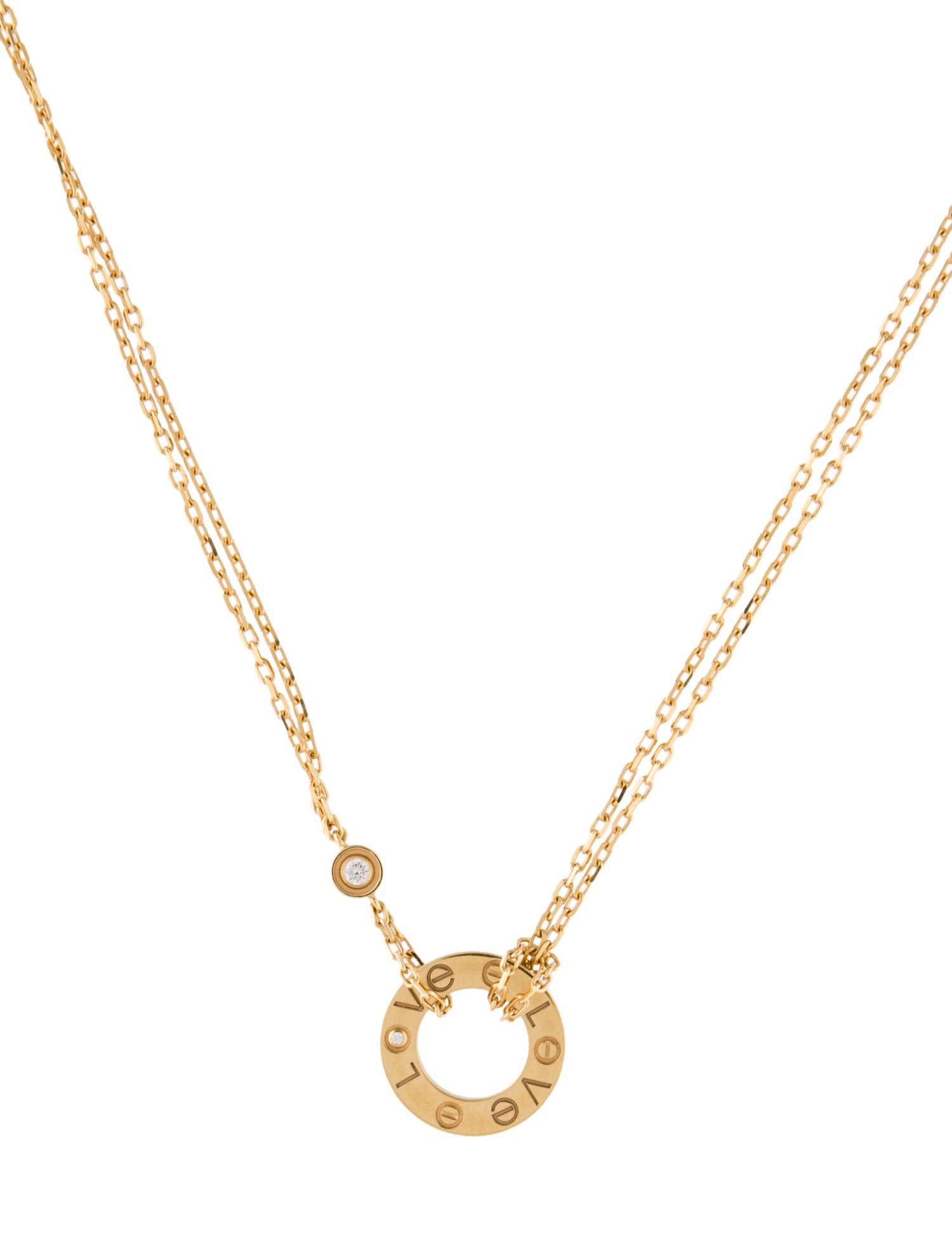 Cartier LOVE Pendant, 2 Diamonds
