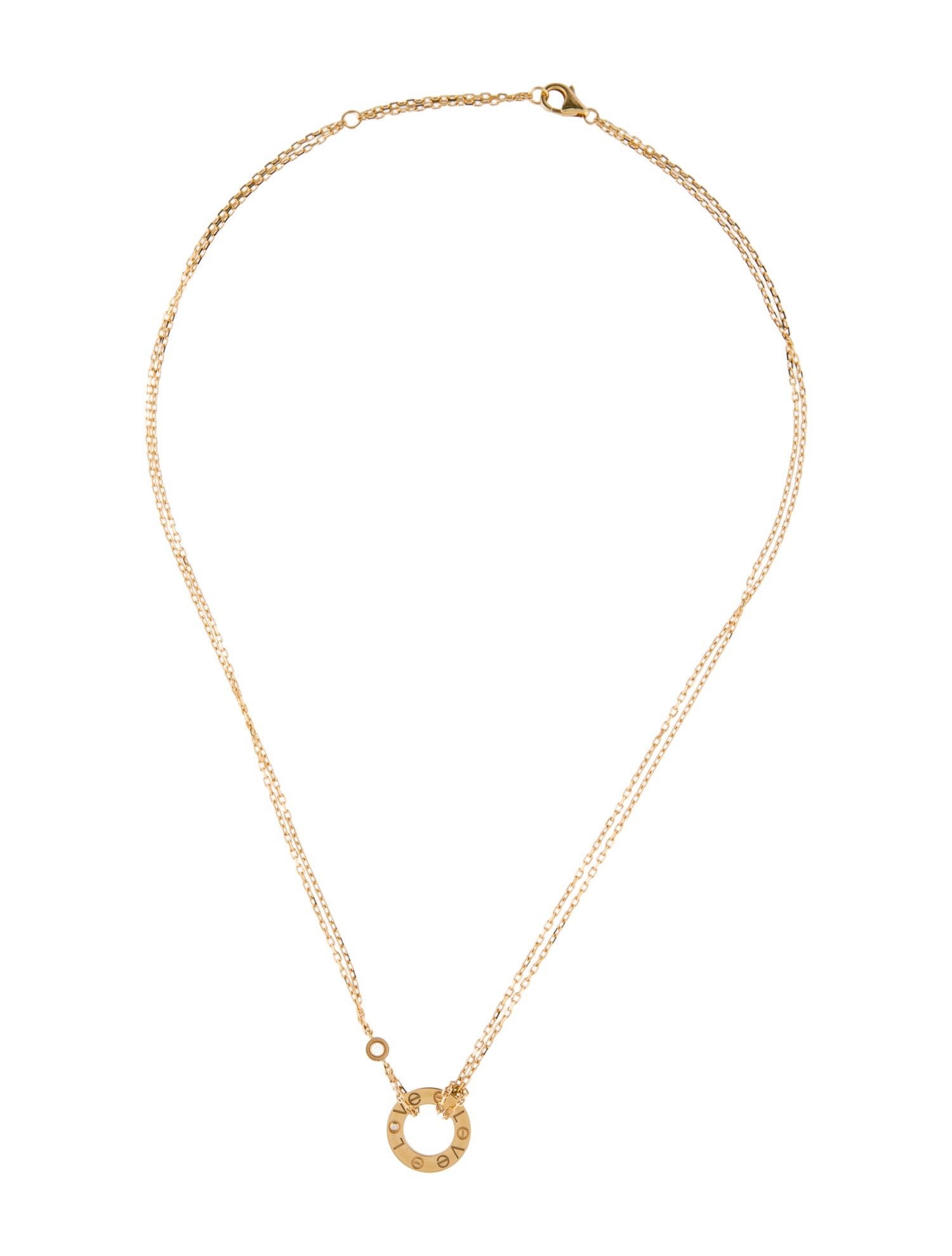 Cartier LOVE Pendant, 2 Diamonds