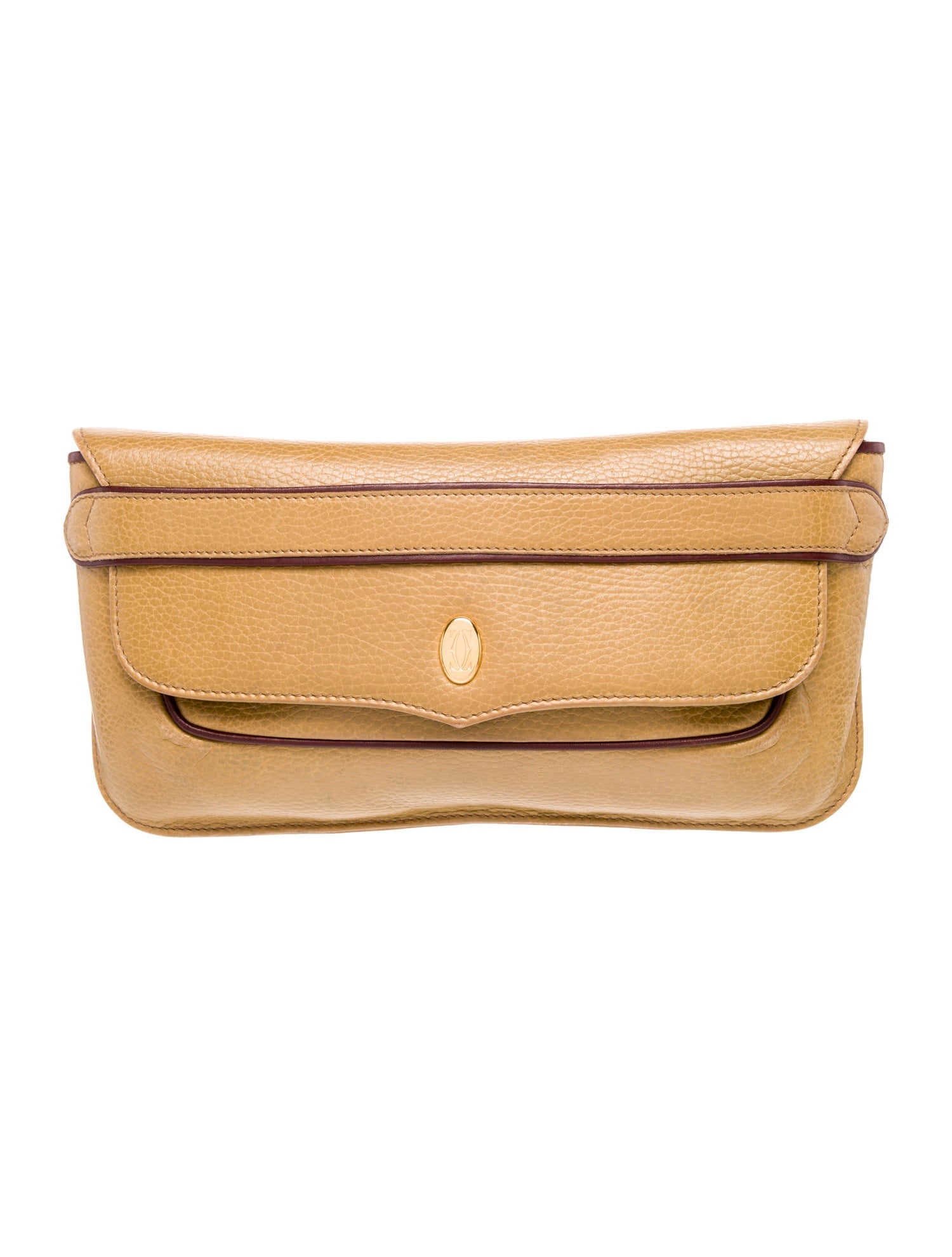 Must de Cartier Leather Clutch