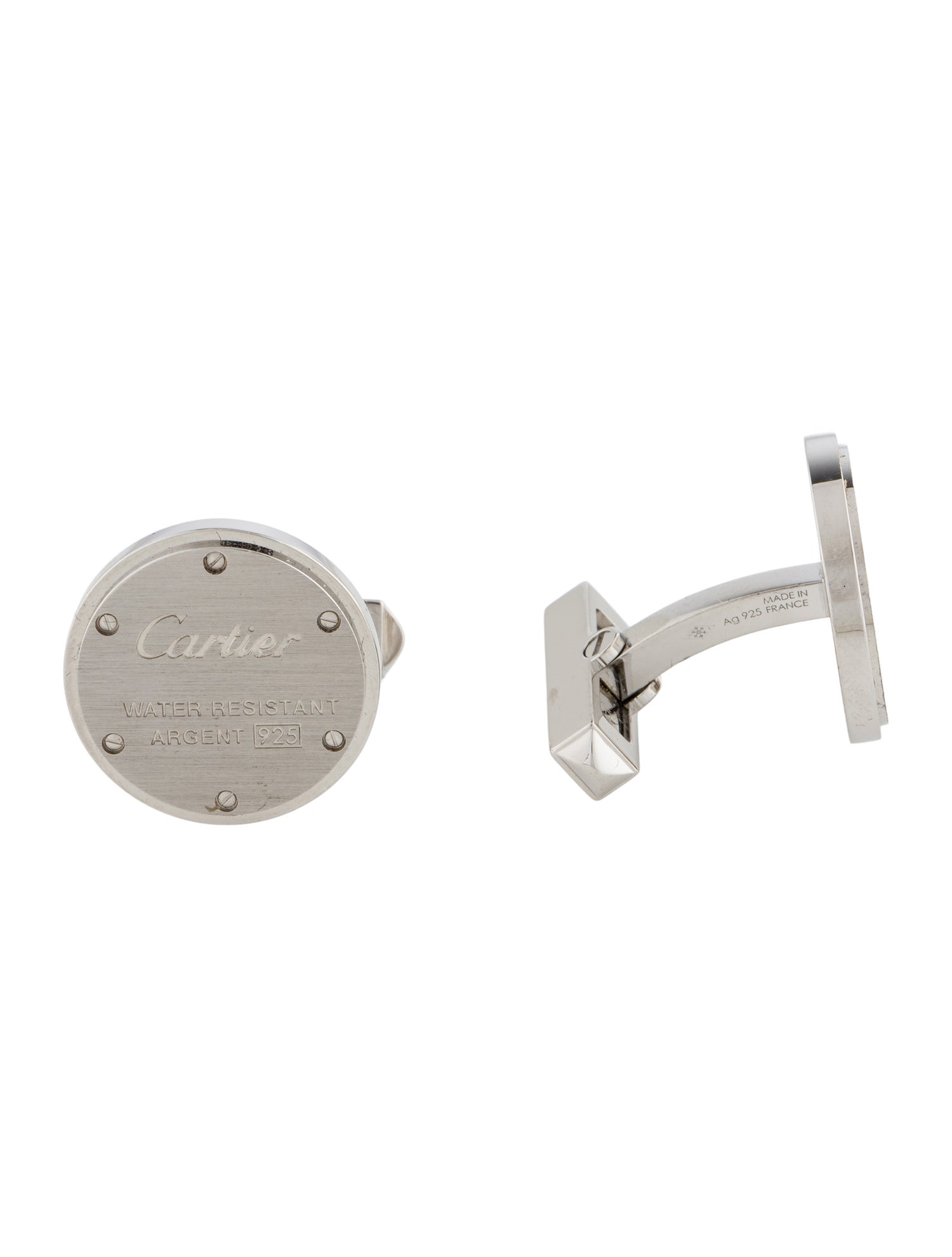 Cartier Water Resistant Decor Cufflinks