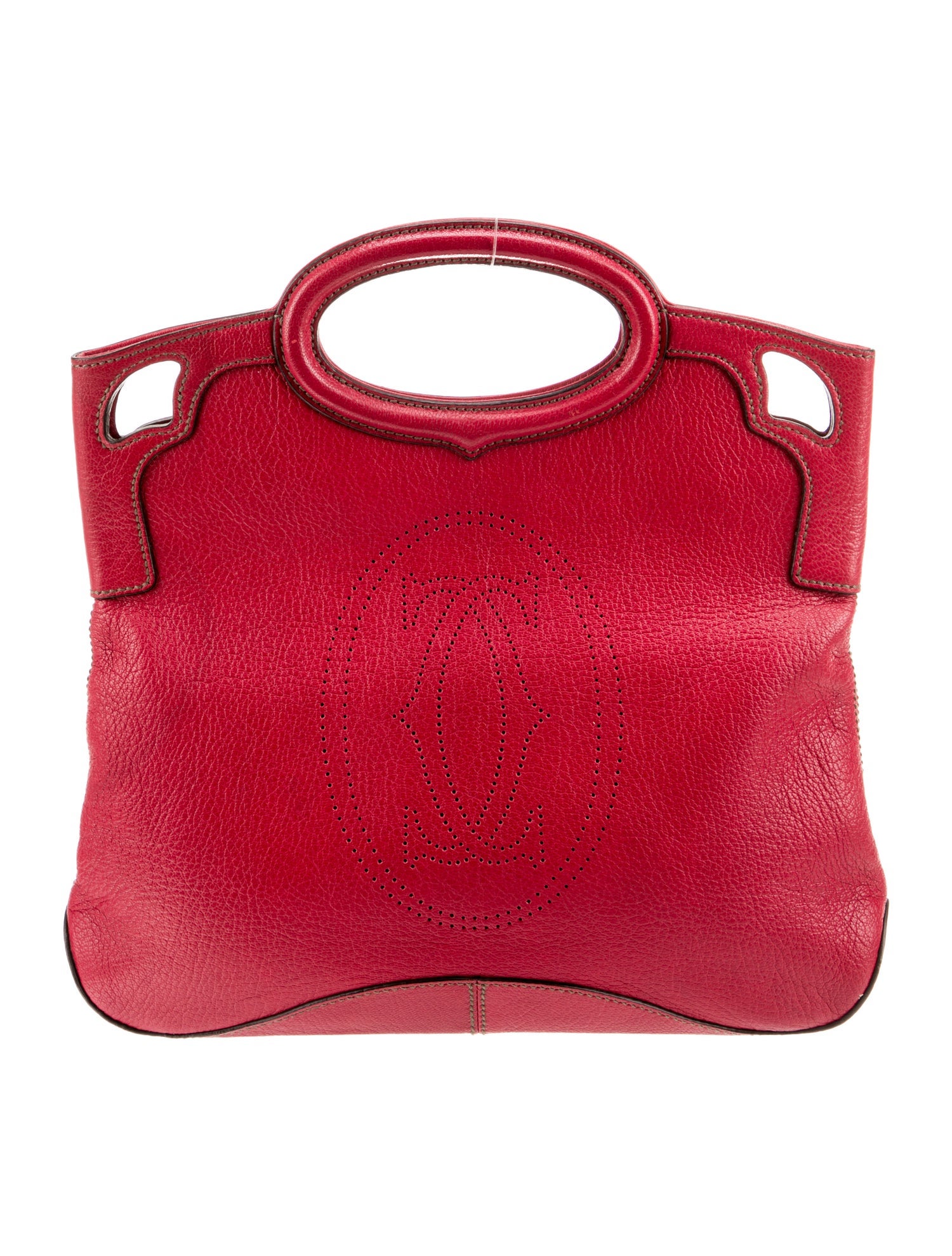Cartier Leather Top Handle Bag