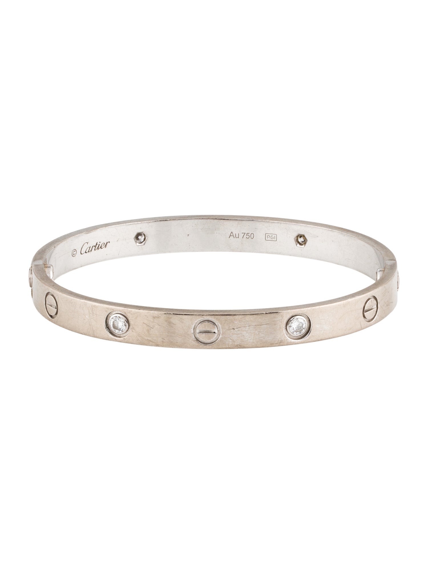 Cartier LOVE Bracelet, Classic Model, 4 Diamonds