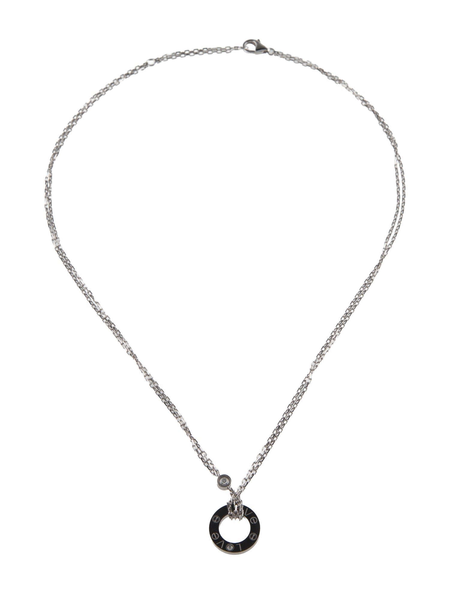 Cartier LOVE Necklace, 2 Diamonds