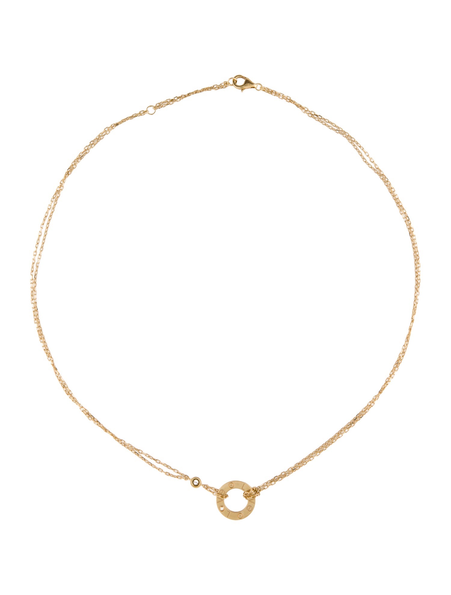 Cartier 2 Diamonds LOVE Pendant Necklace