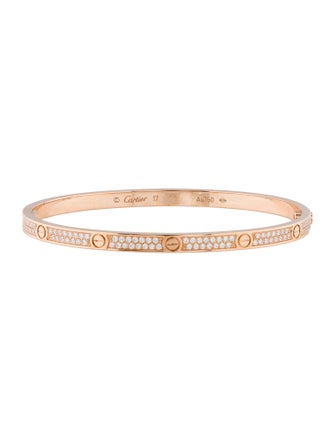 Cartier Pavéd LOVE Bracelet, Small Model
