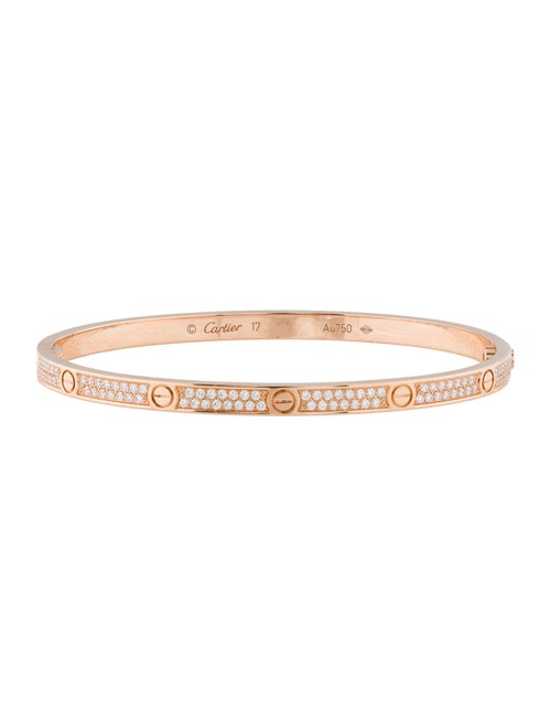 Cartier Pavéd LOVE Bracelet, Small Model