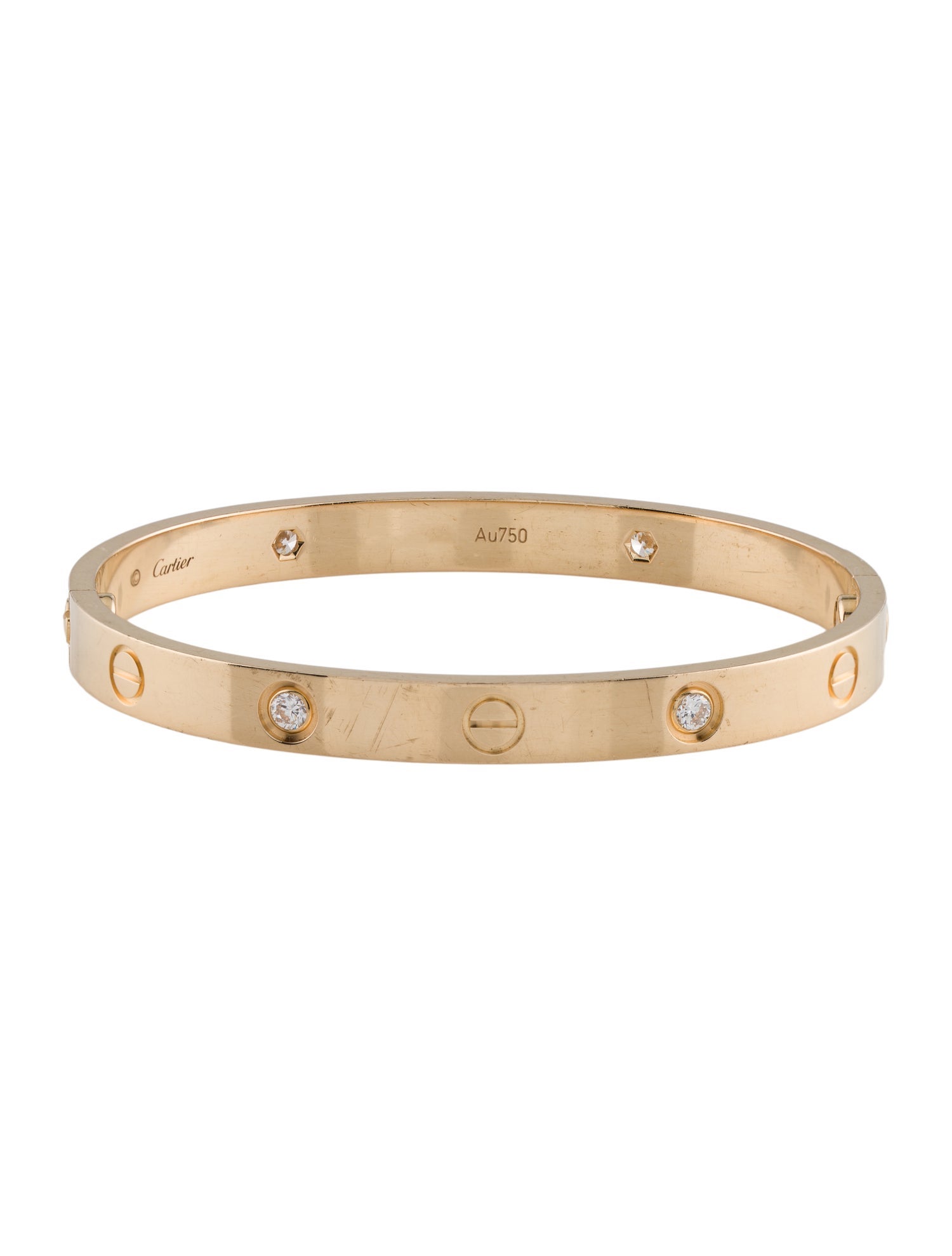 Cartier 4 Diamond LOVE Bracelet, Classic Model.