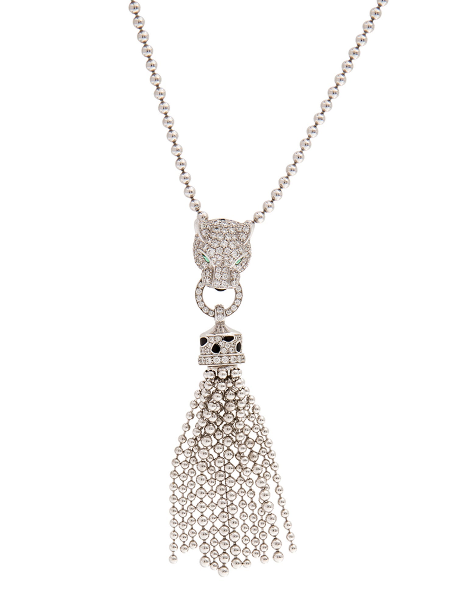 Cartier Panthère de Cartier Necklace, Half-Pavéd