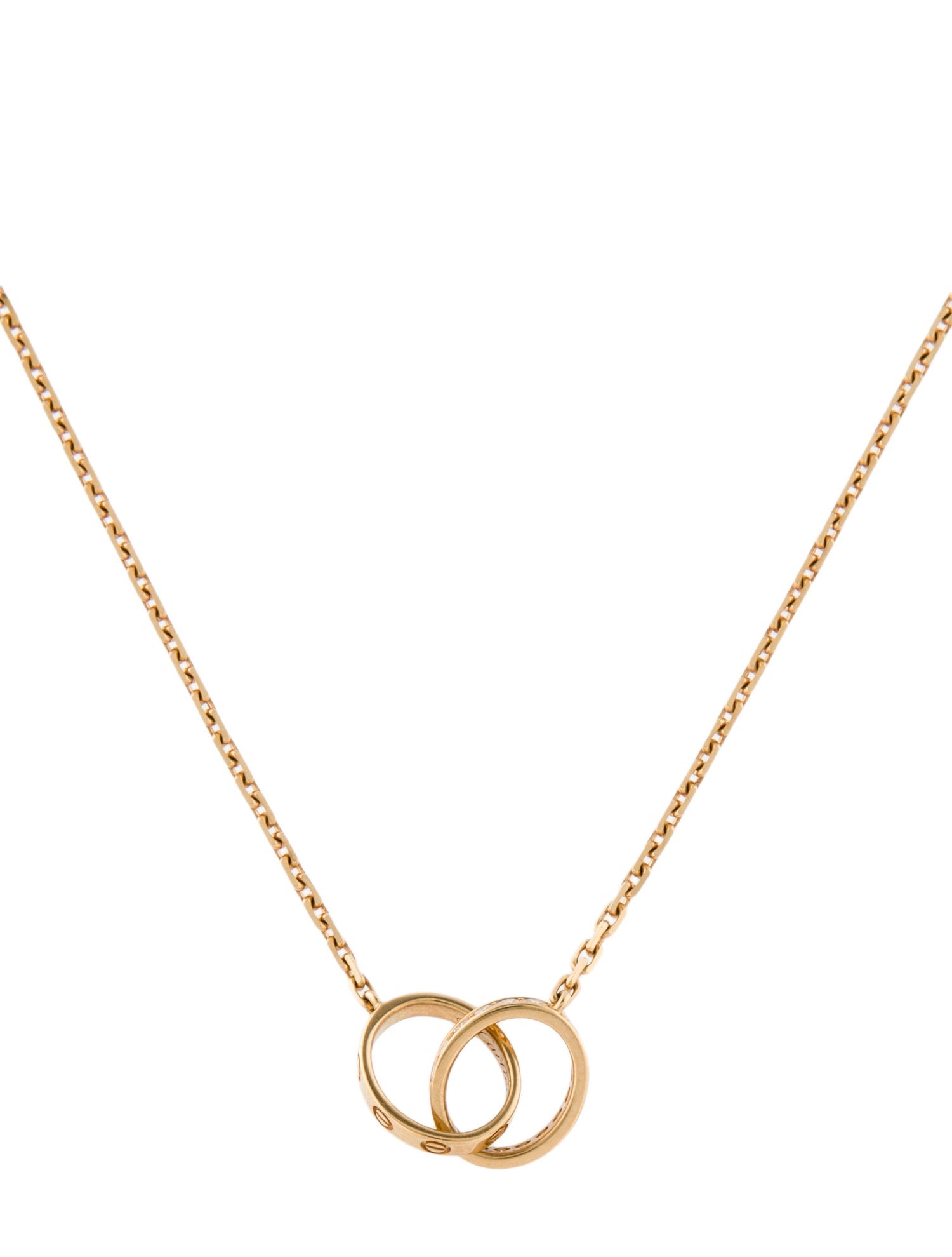 Cartier LOVE Pendant, Half-Paved