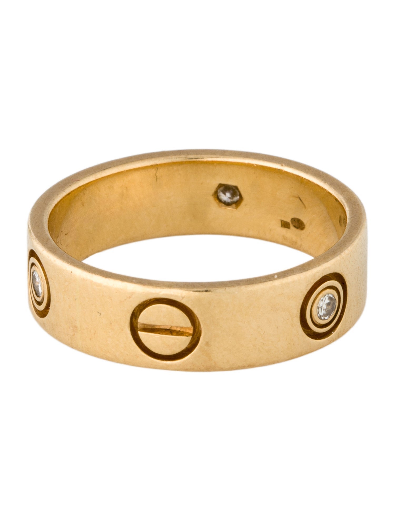 Cartier 3 Diamonds LOVE Ring, Classic Model