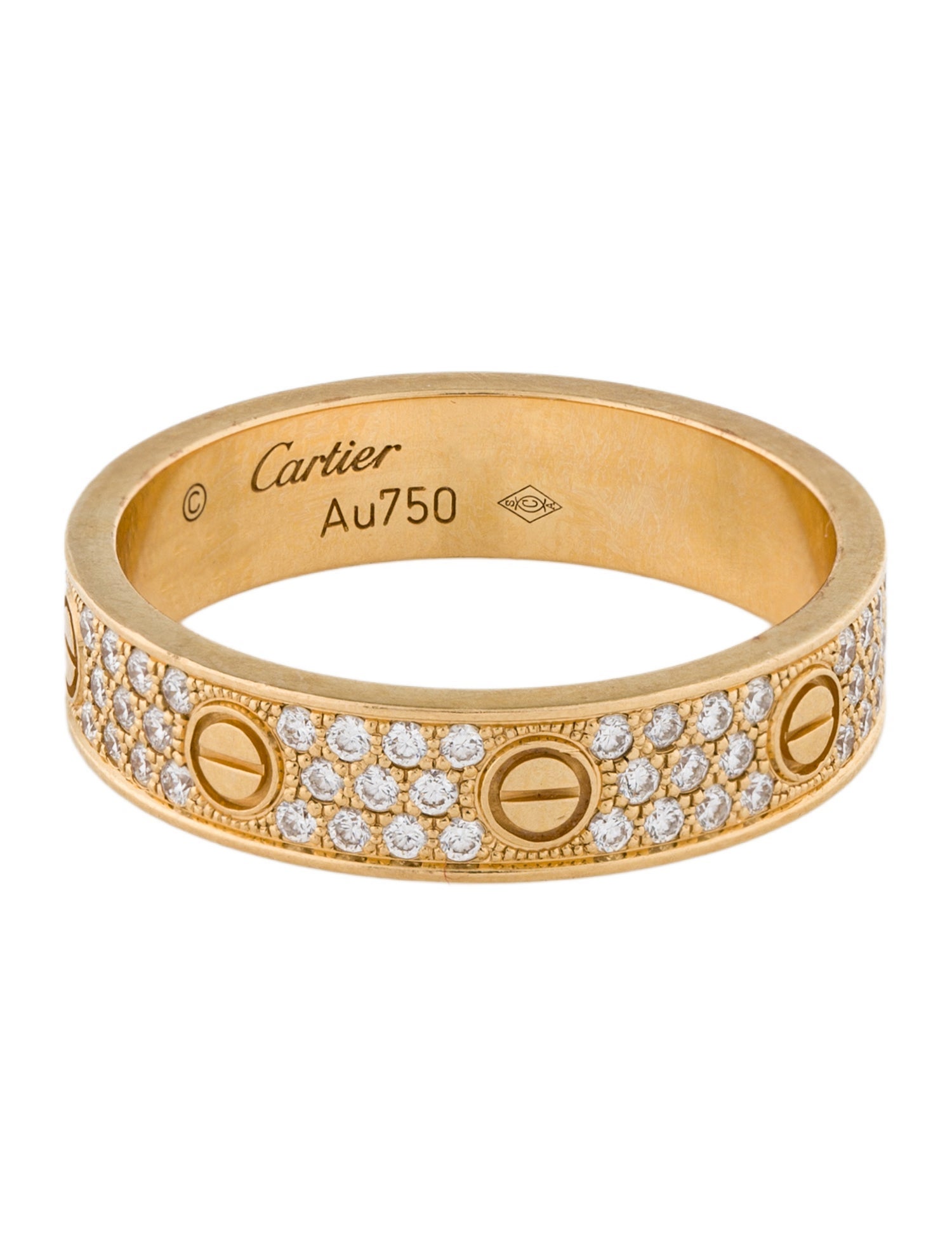 Cartier LOVE Ring, Small Model, Paved