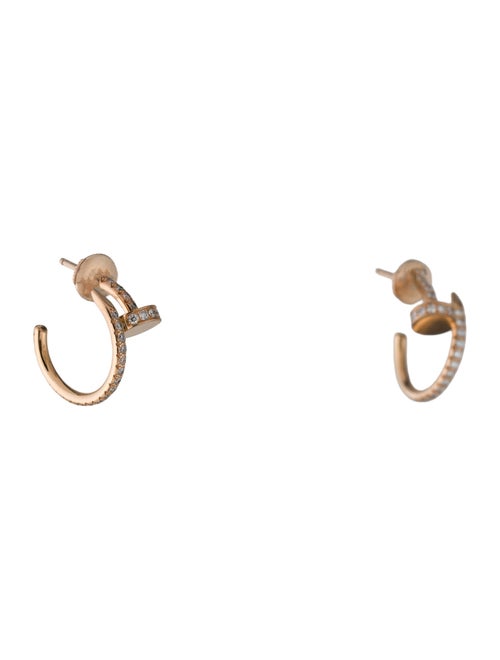 Cartier Juste un Clou Hoop Earrings, Small Model, Paved