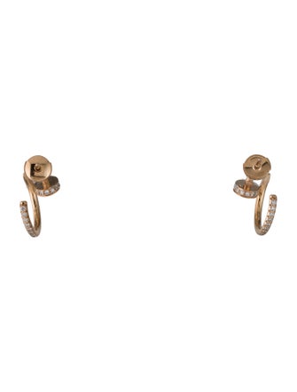 Cartier Juste un Clou Hoop Earrings, Small Model, Paved