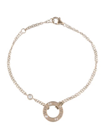 Cartier 2 Diamond LOVE Bracelet, On Chain