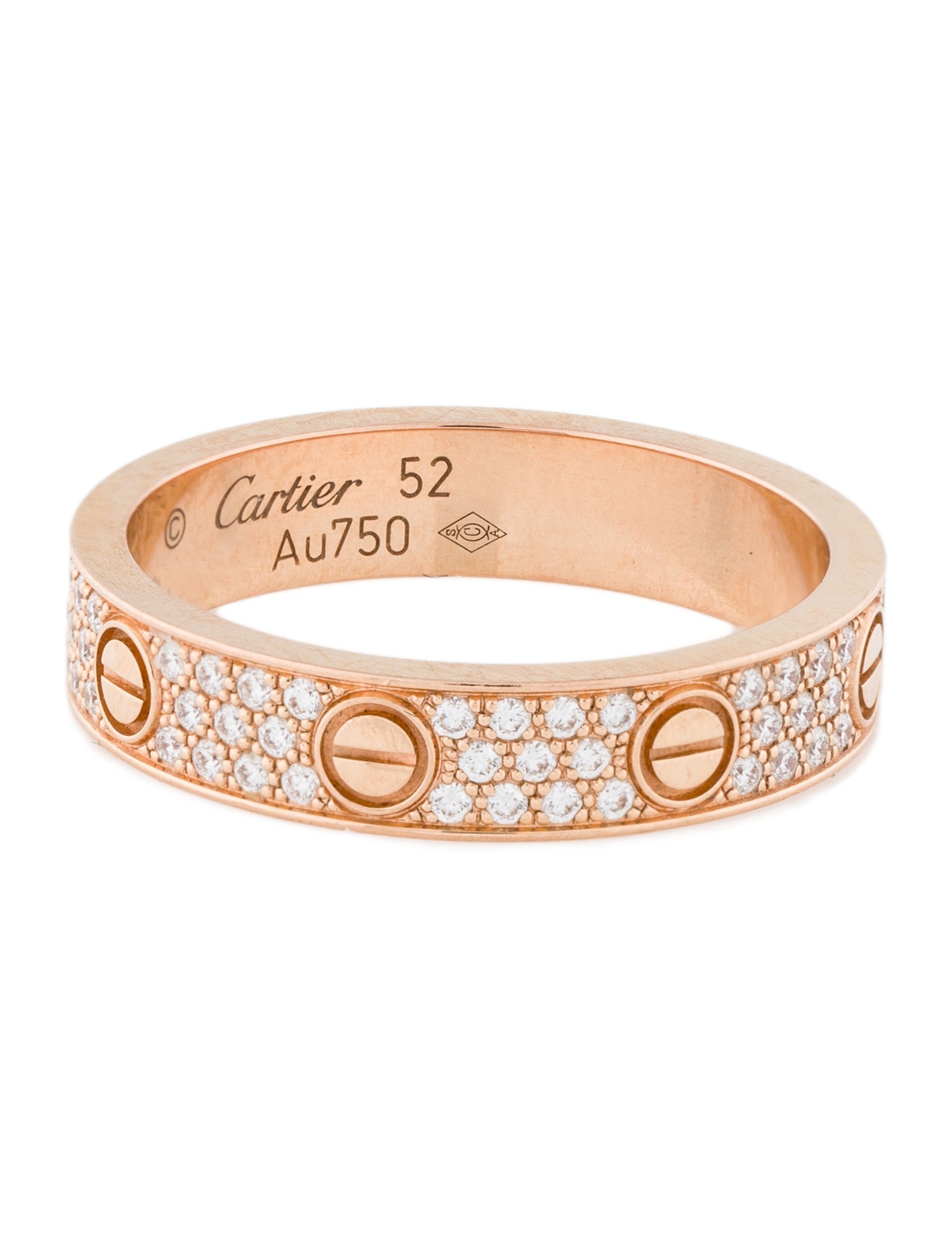 Cartier LOVE Ring, Small Model, Paved