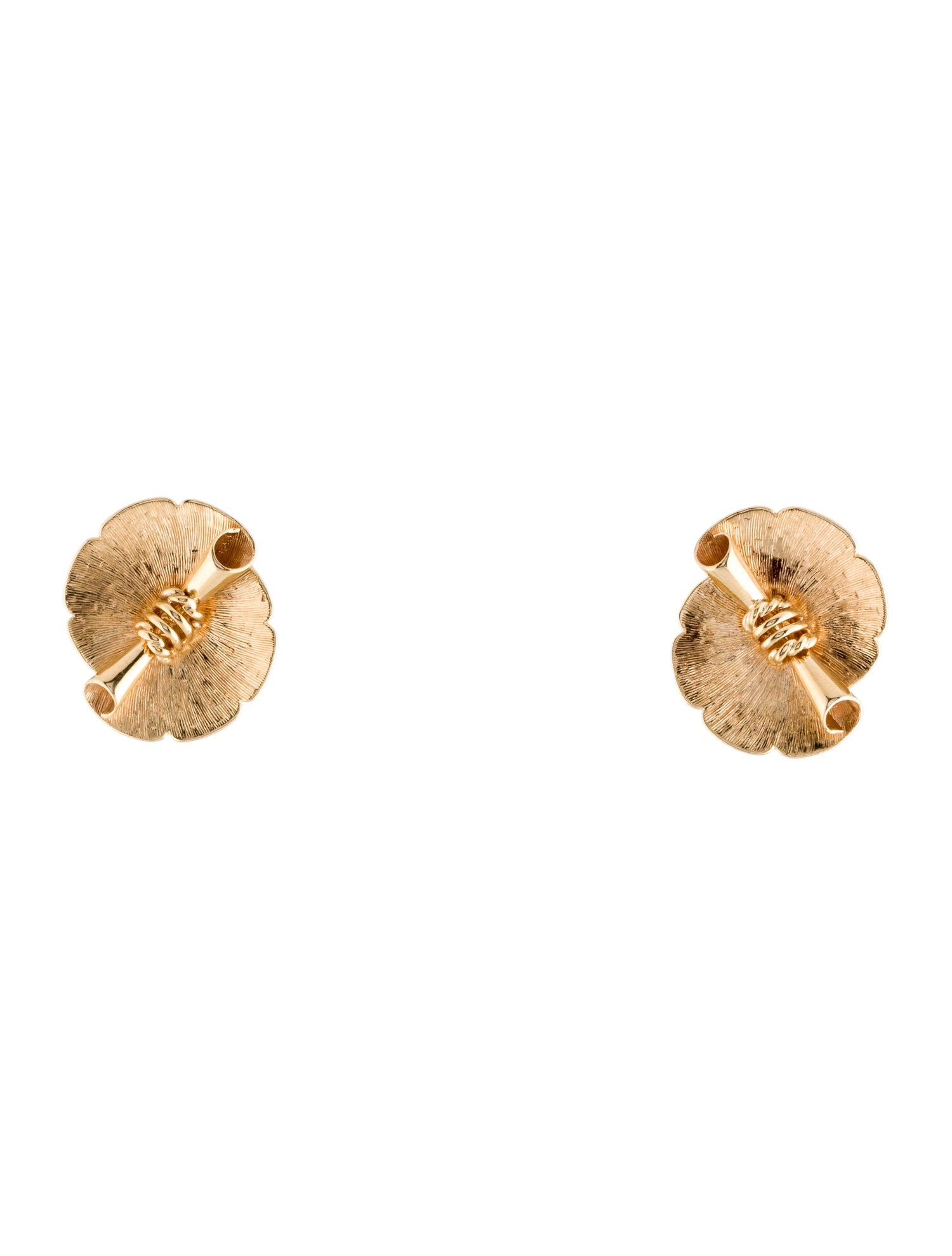 Cartier Vintage Scroll Clip-On Earrings